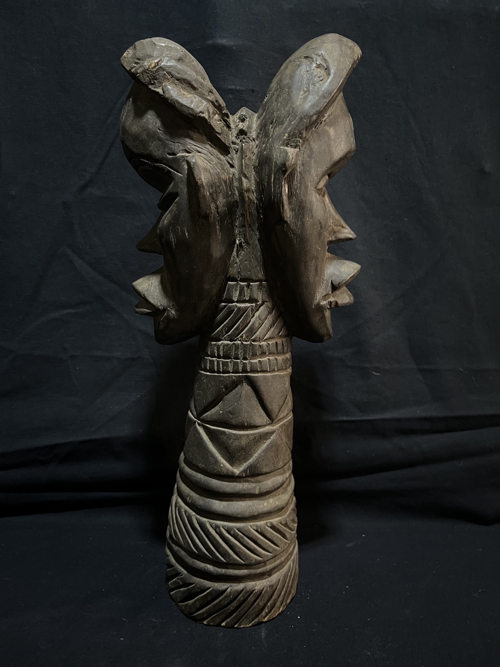 Photo 4 — Statue double faces — Dan, Côte d’Ivoire — Art tribal Africain