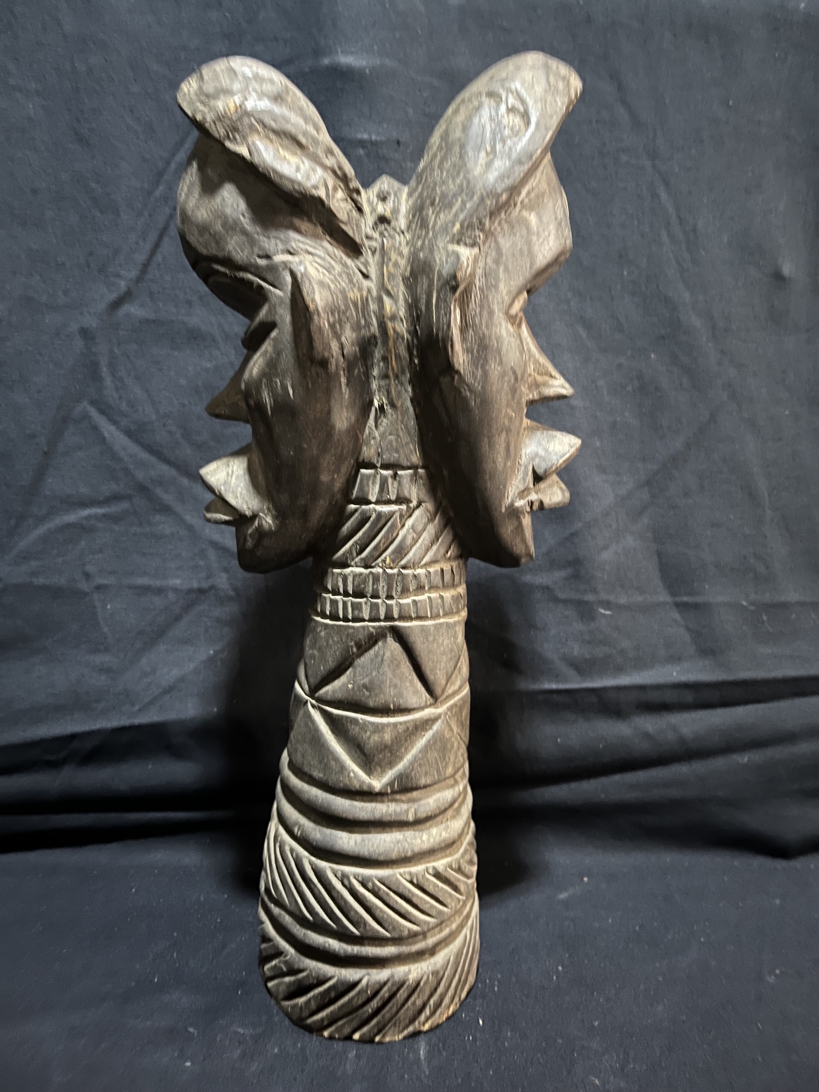 Photo 6 — Statue double faces — Dan, Côte d’Ivoire — Art tribal Africain