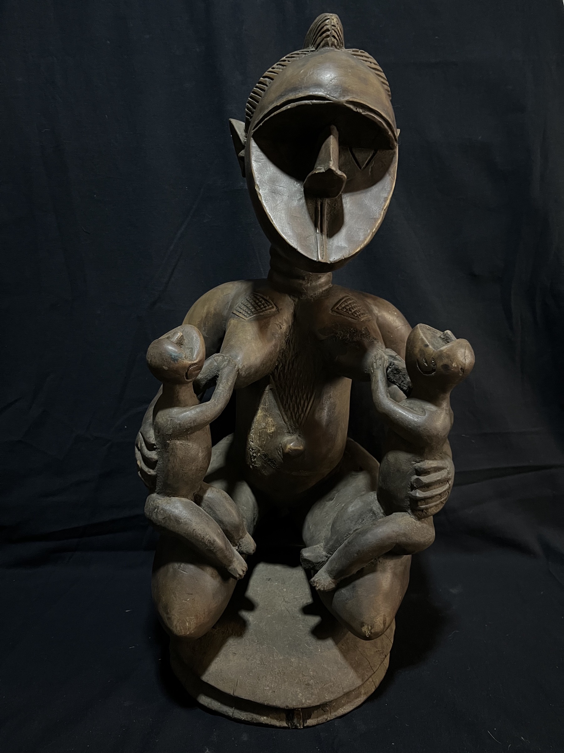 Statue maternité — Toma, Guinée/Libéria — Art tribal Africain