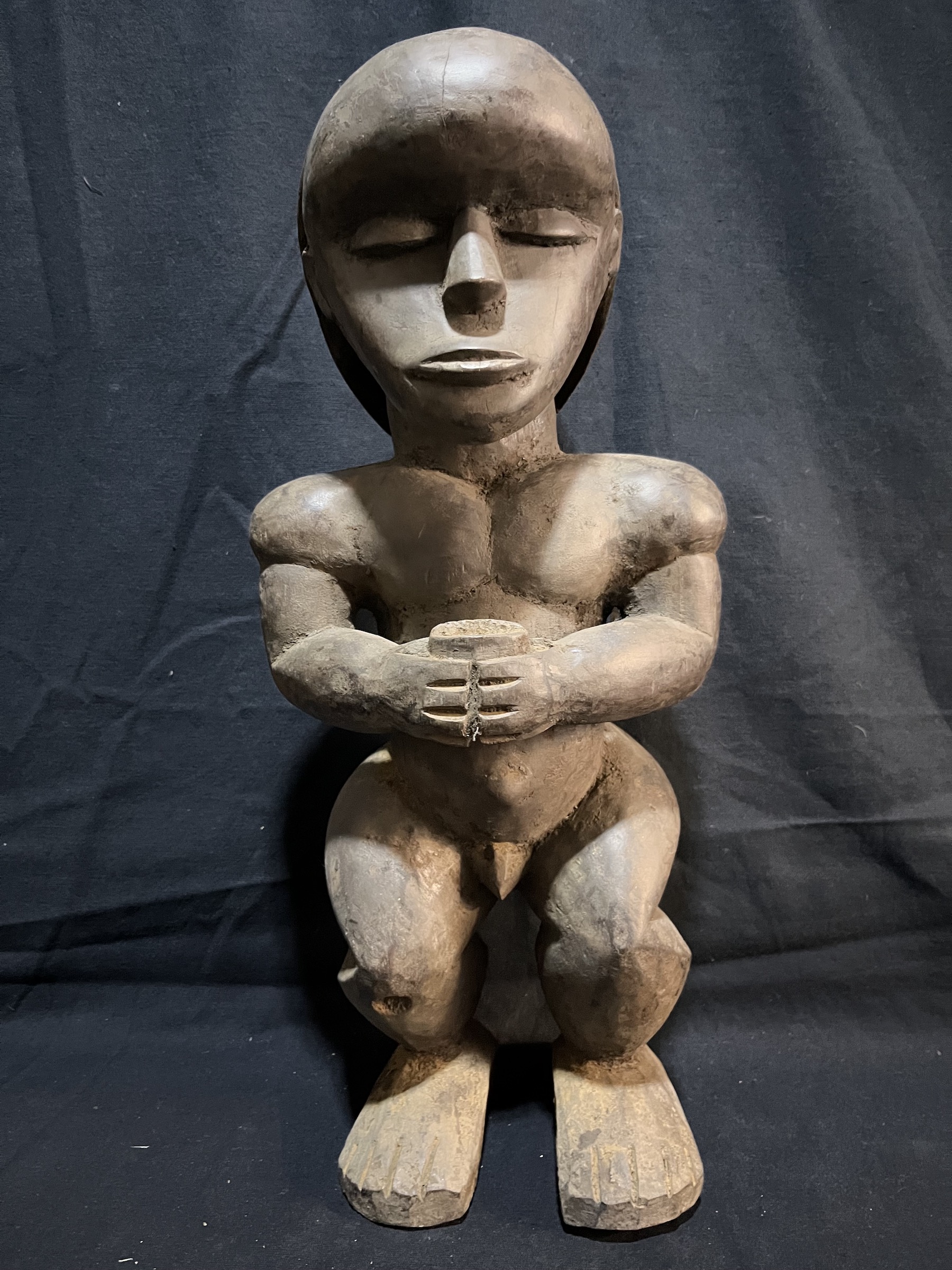 Statue masculine debout — Fang, Gabon — Art tribal Africain