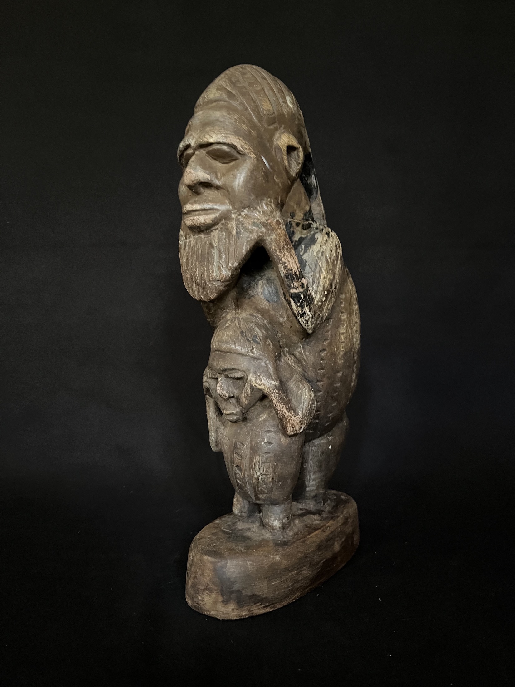 Sage avec son enfant — Kissi, Guinée — Art tribal Africain