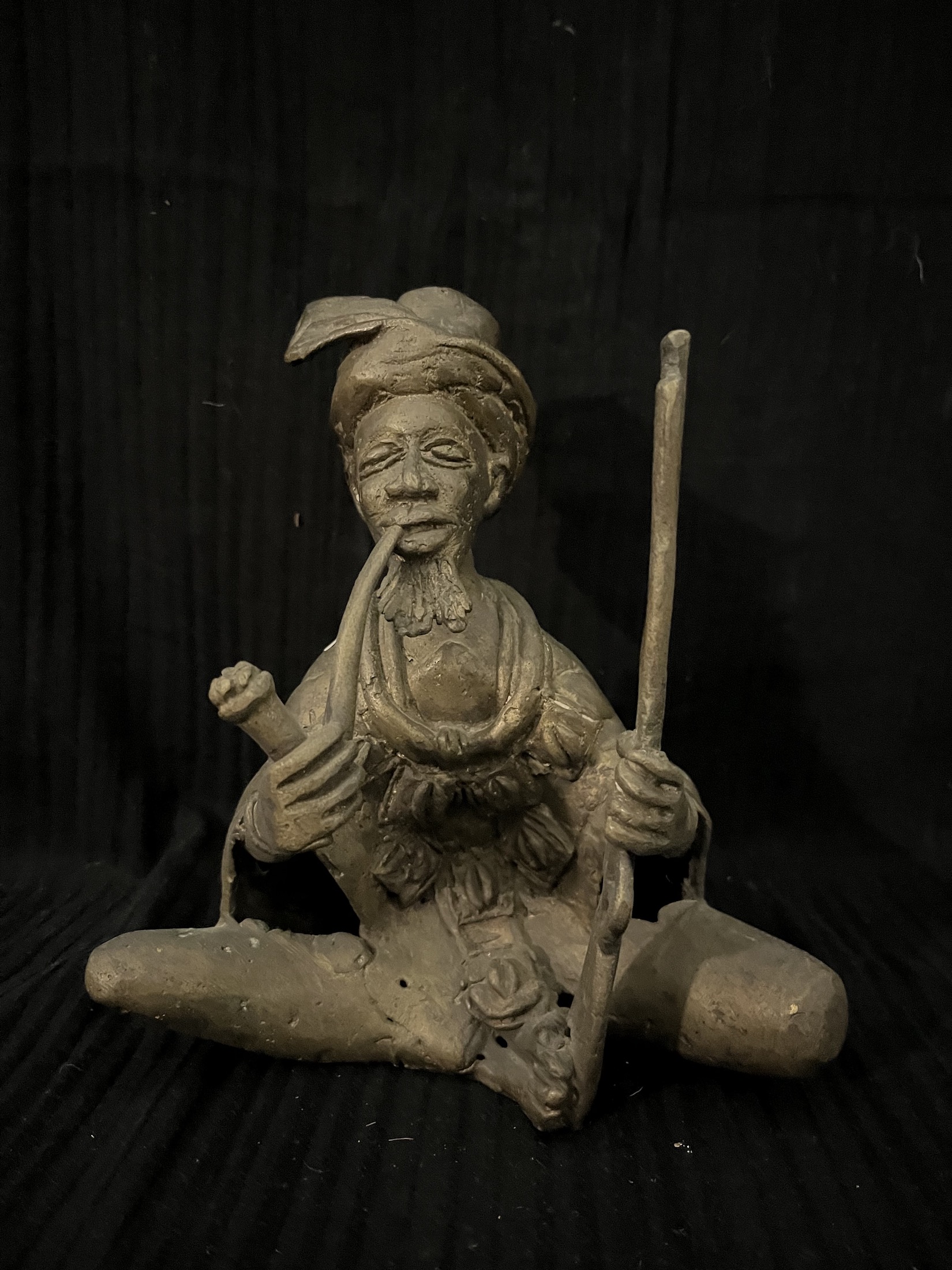 Photo 2 — Vieux fumant la pipe — Mossi, Burkina Faso — Art tribal Africain