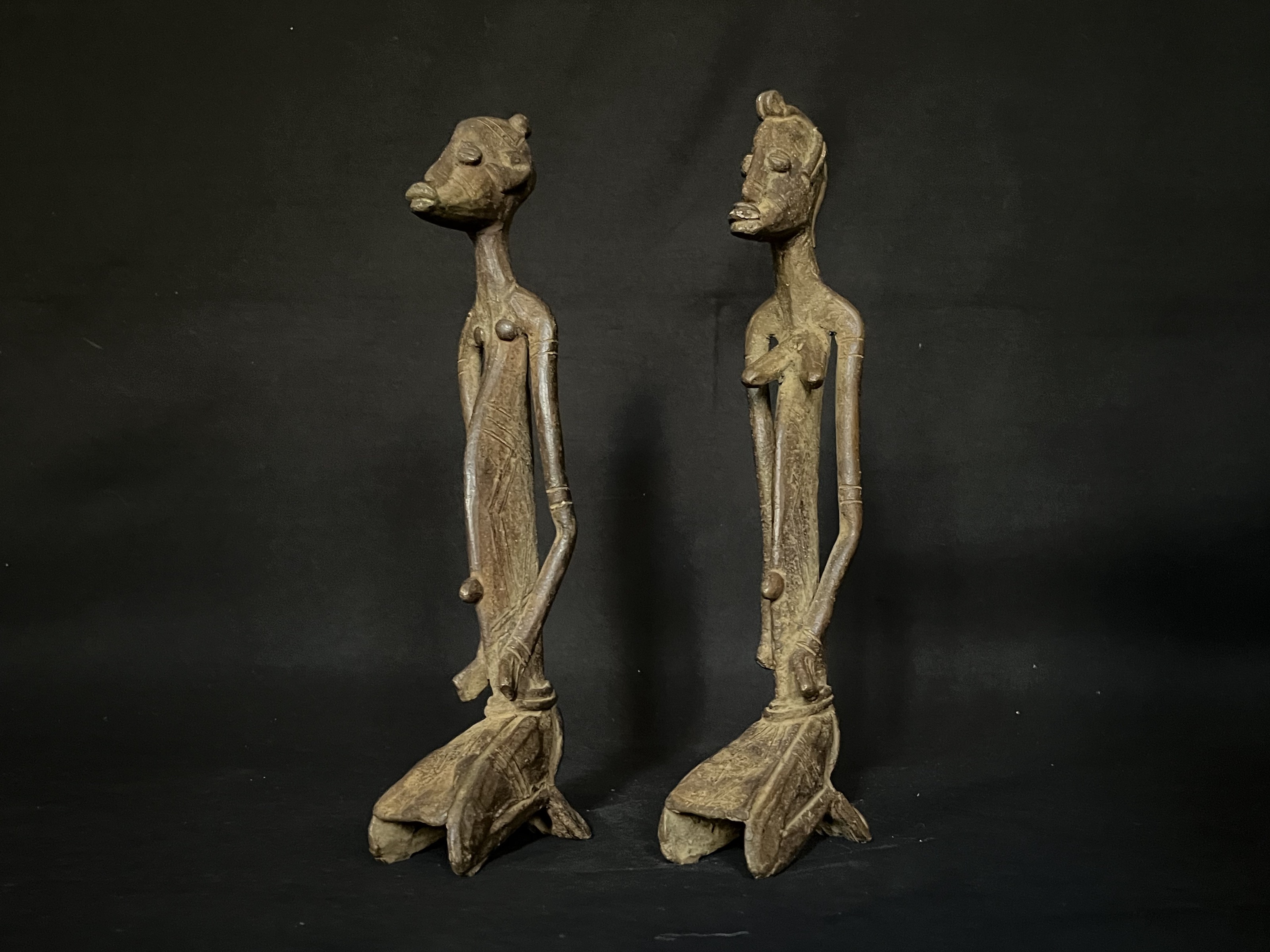 Couple Dogon Métal — Dogon, Mali — Art tribal Africain