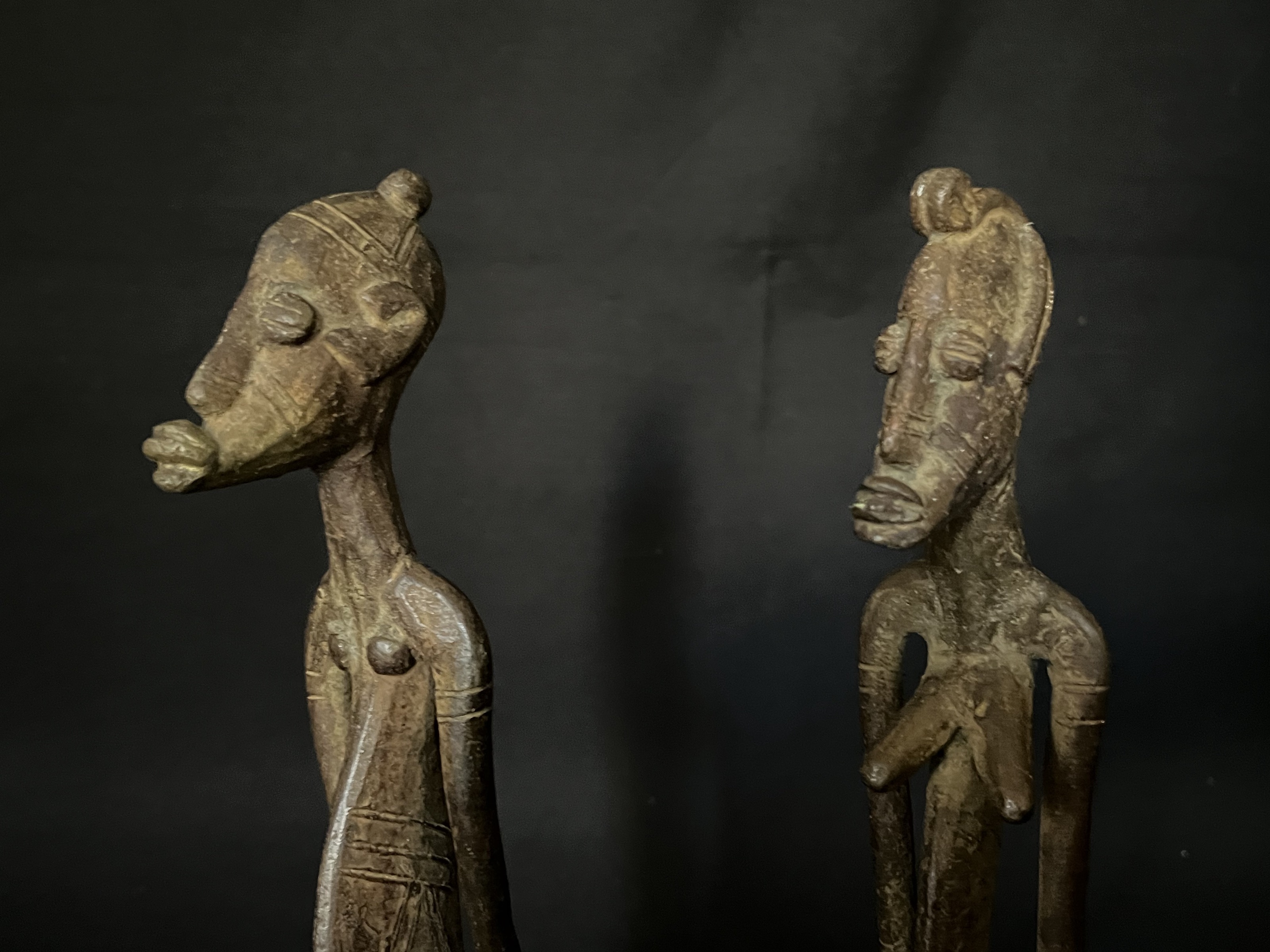 Photo 2 — Couple Dogon Métal — Dogon, Mali — Art tribal Africain