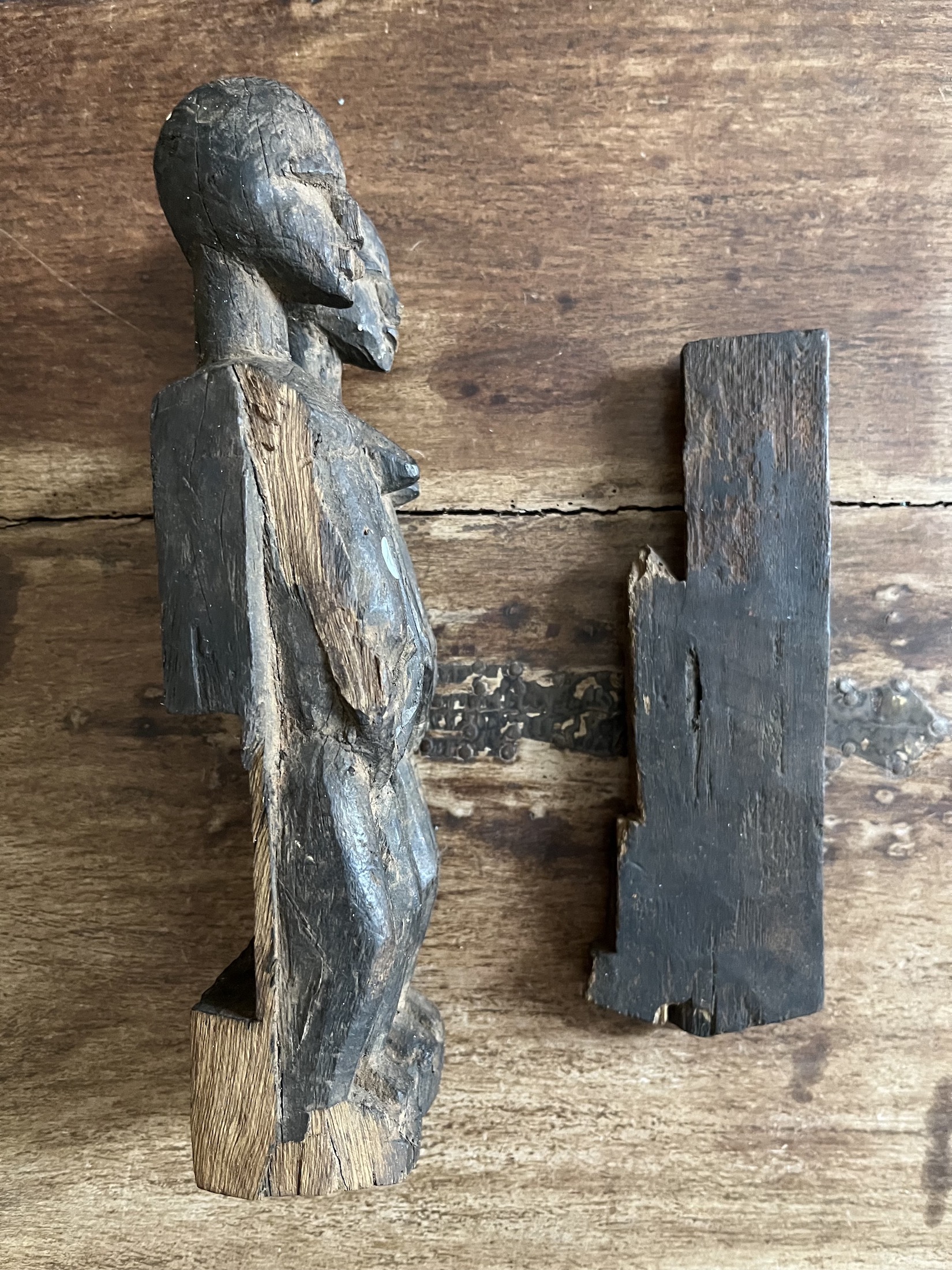 Photo 5 — Serrure anthropomorphe – Couple sculpté — Dogon, Mali — Art tribal Africain