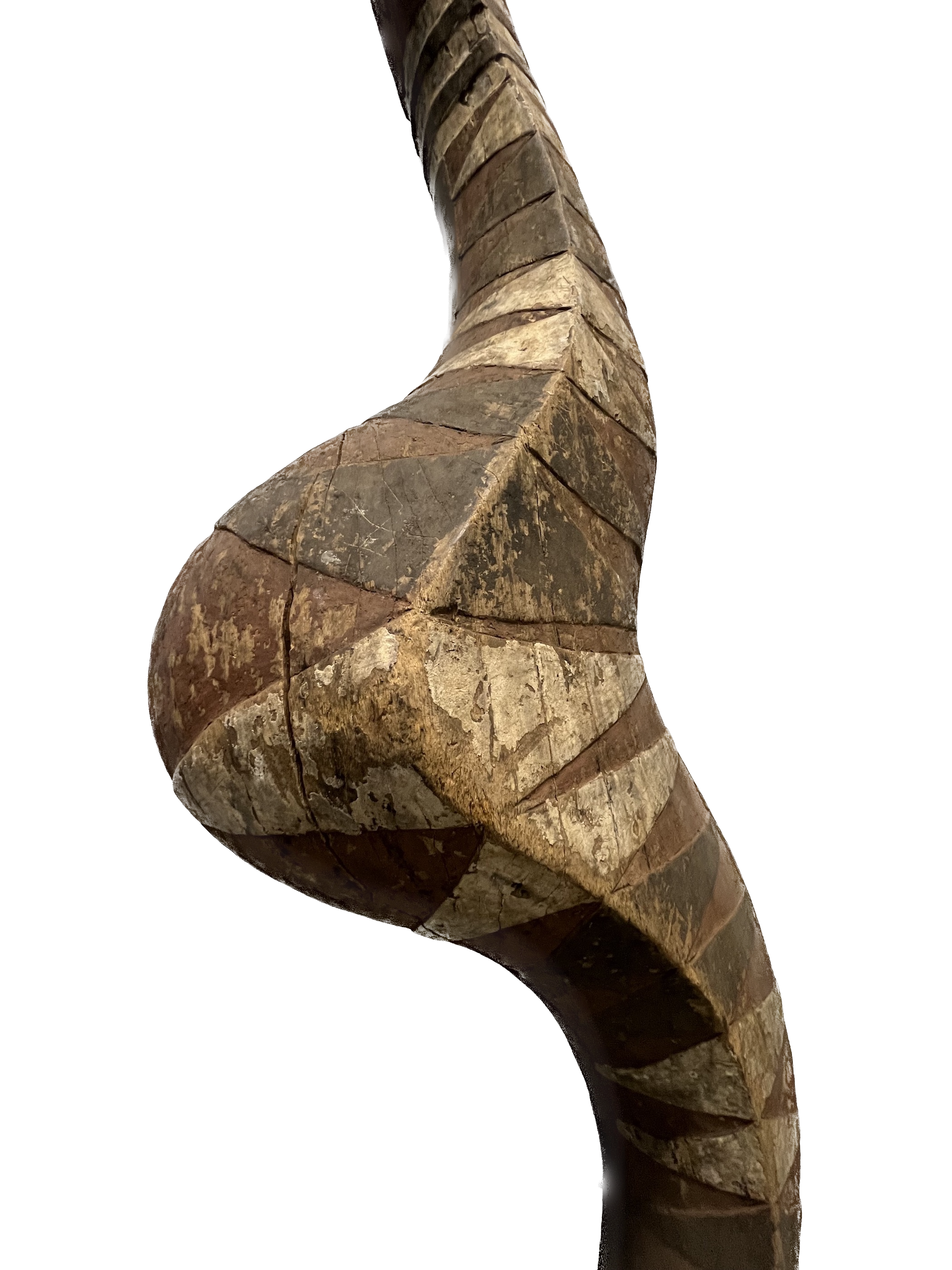 Photo 3 — Masque Serpent Bansonyi – Sculpture monumentale verticale  — Baga, Mali — Art tribal Africain