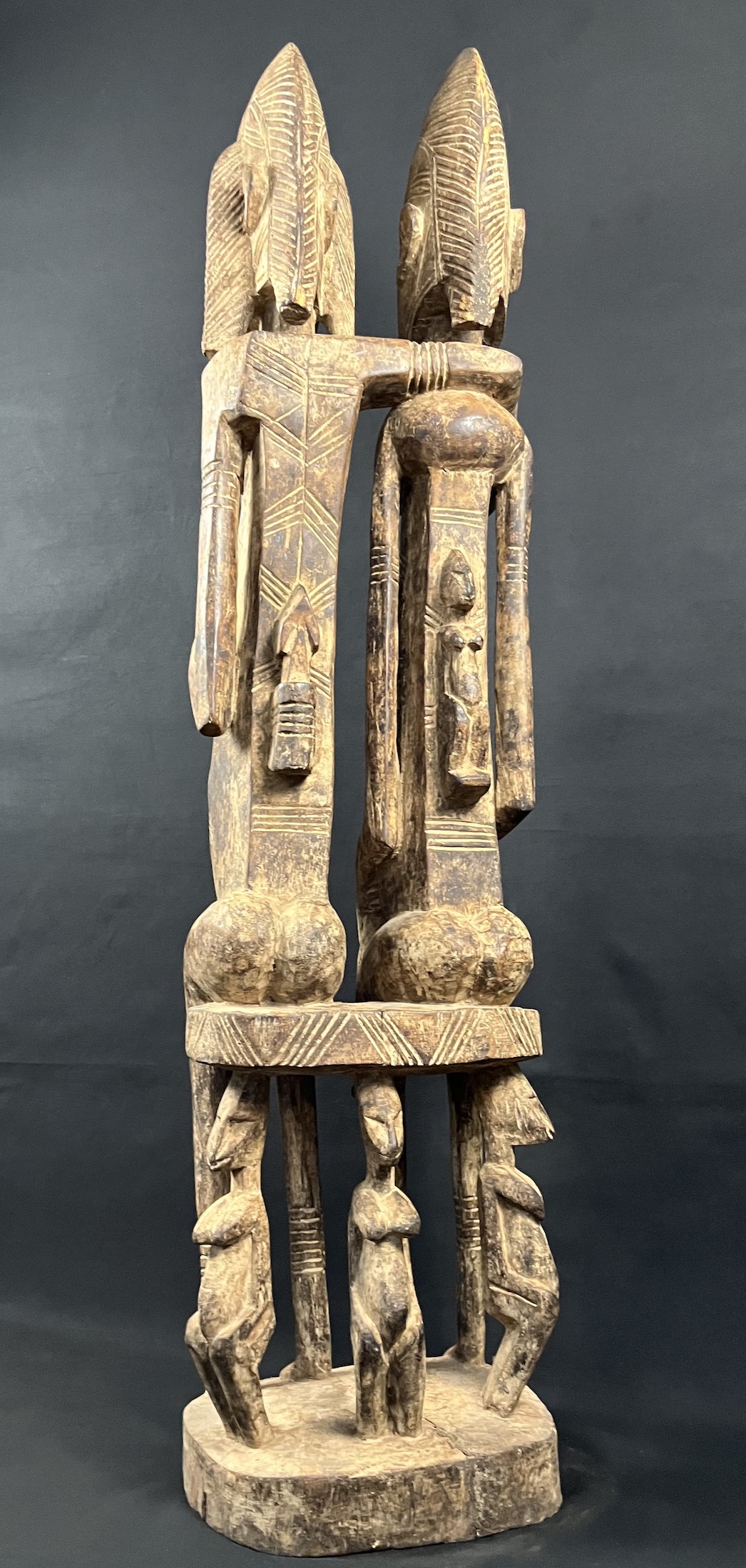 Photo 5 — Couple Dogon avec enfants — Dogon, Mali — Art tribal Africain