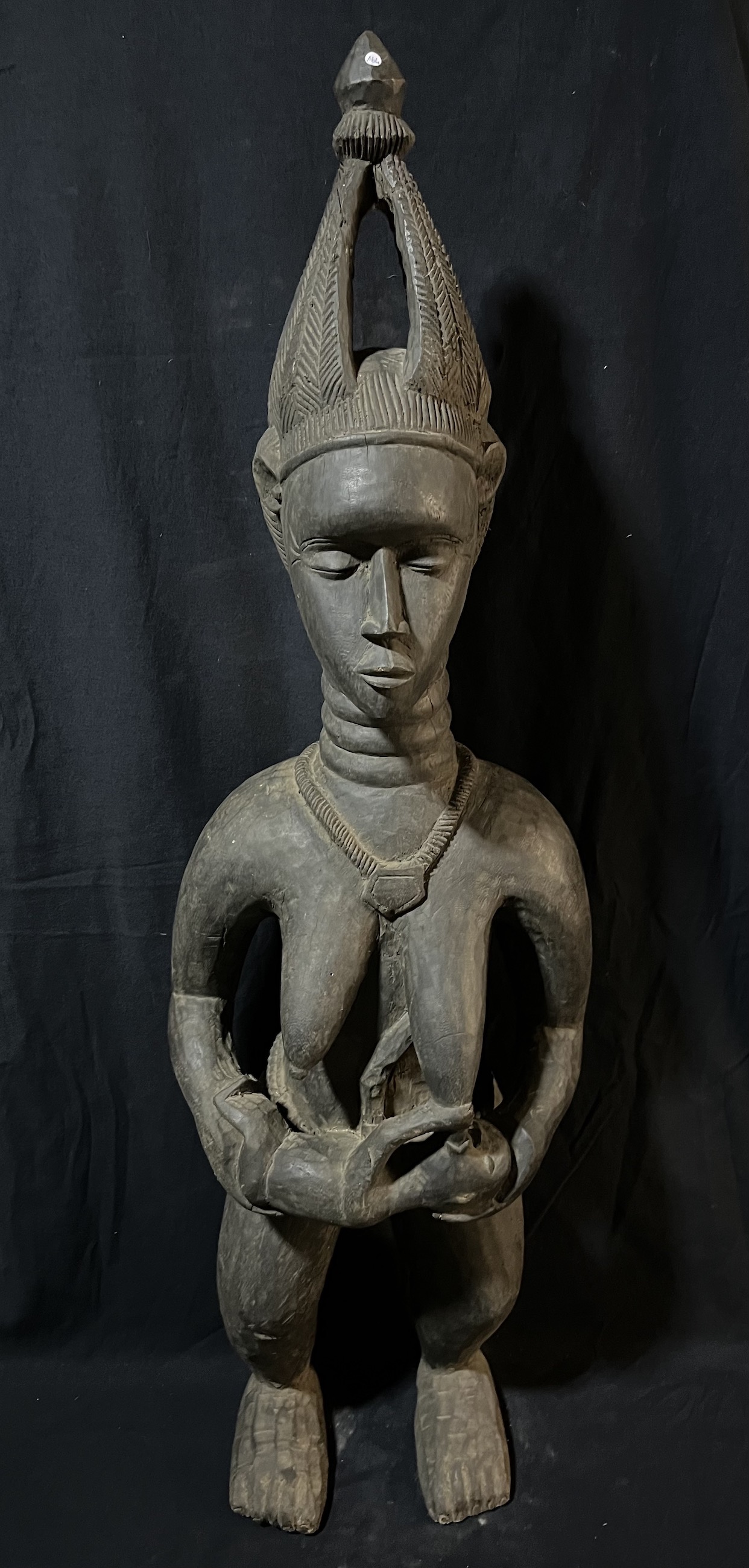 Statue maternité Sowo wa — Mendé, Sierra Léone — Art tribal Africain