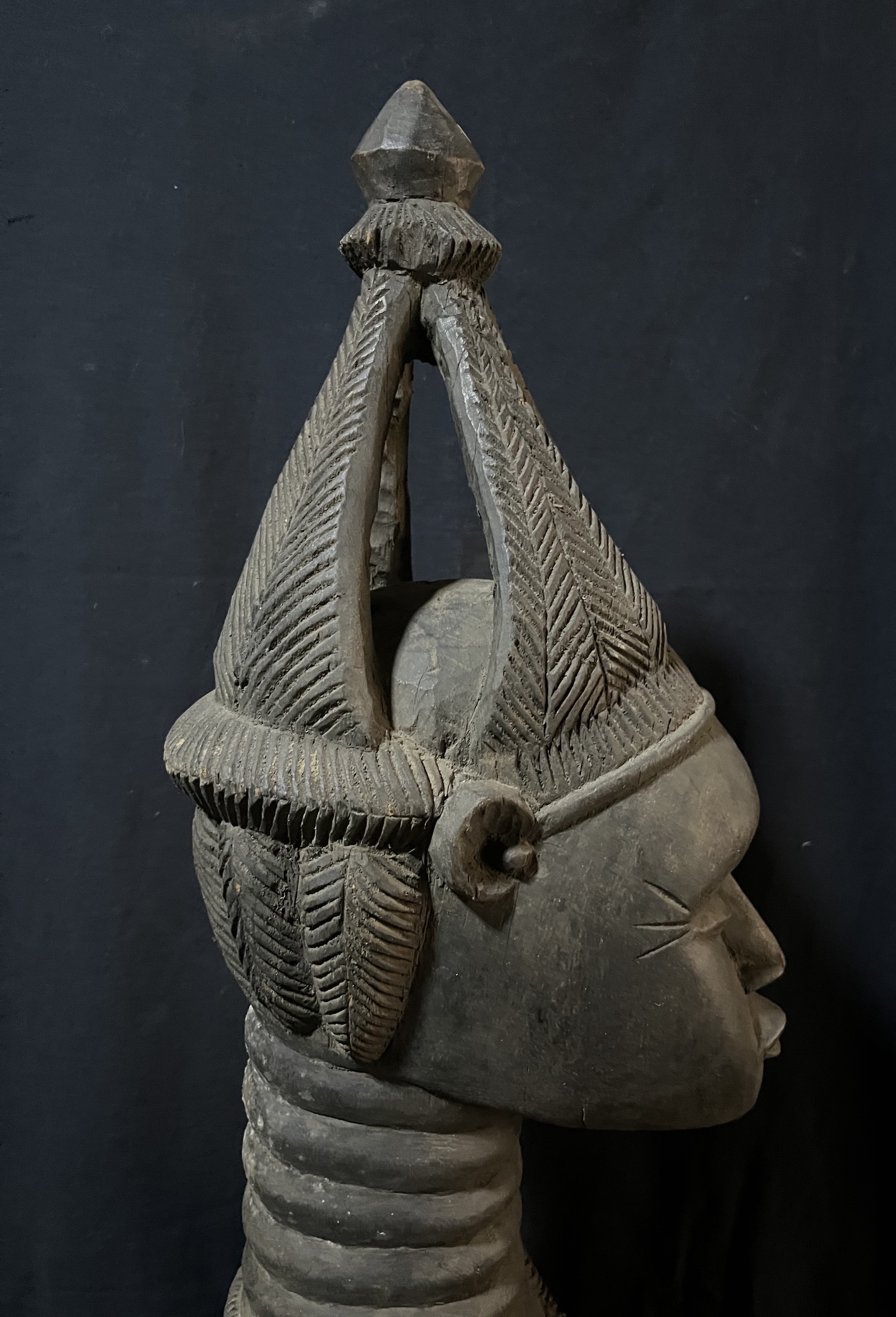 Photo 3 — Statue maternité Sowo wa — Mendé, Sierra Léone — Art tribal Africain