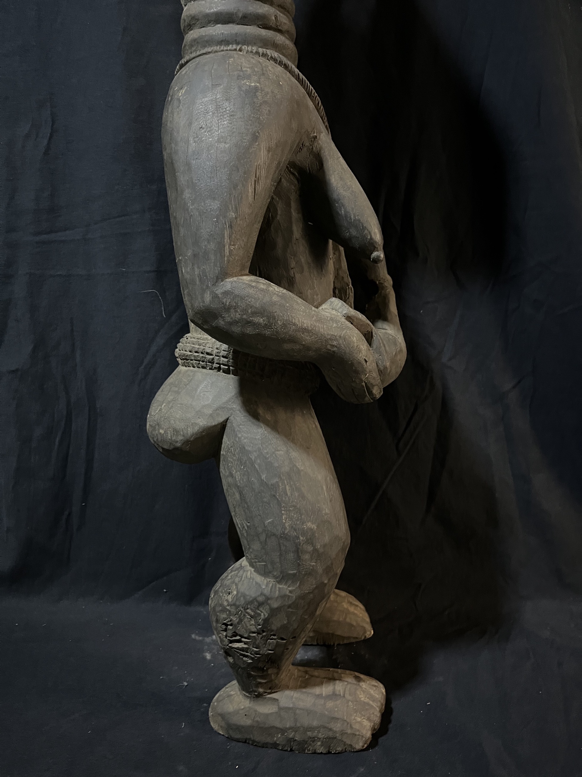 Photo 4 — Statue maternité Sowo wa — Mendé, Sierra Léone — Art tribal Africain