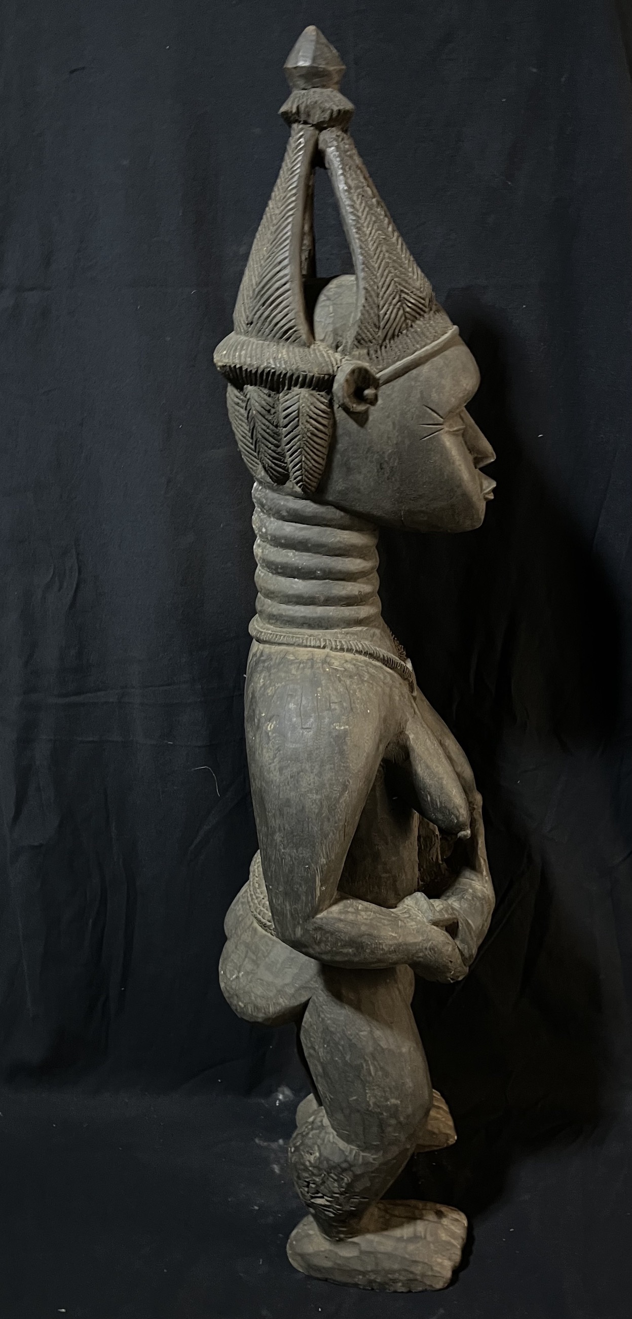 Photo 5 — Statue maternité Sowo wa — Mendé, Sierra Léone — Art tribal Africain