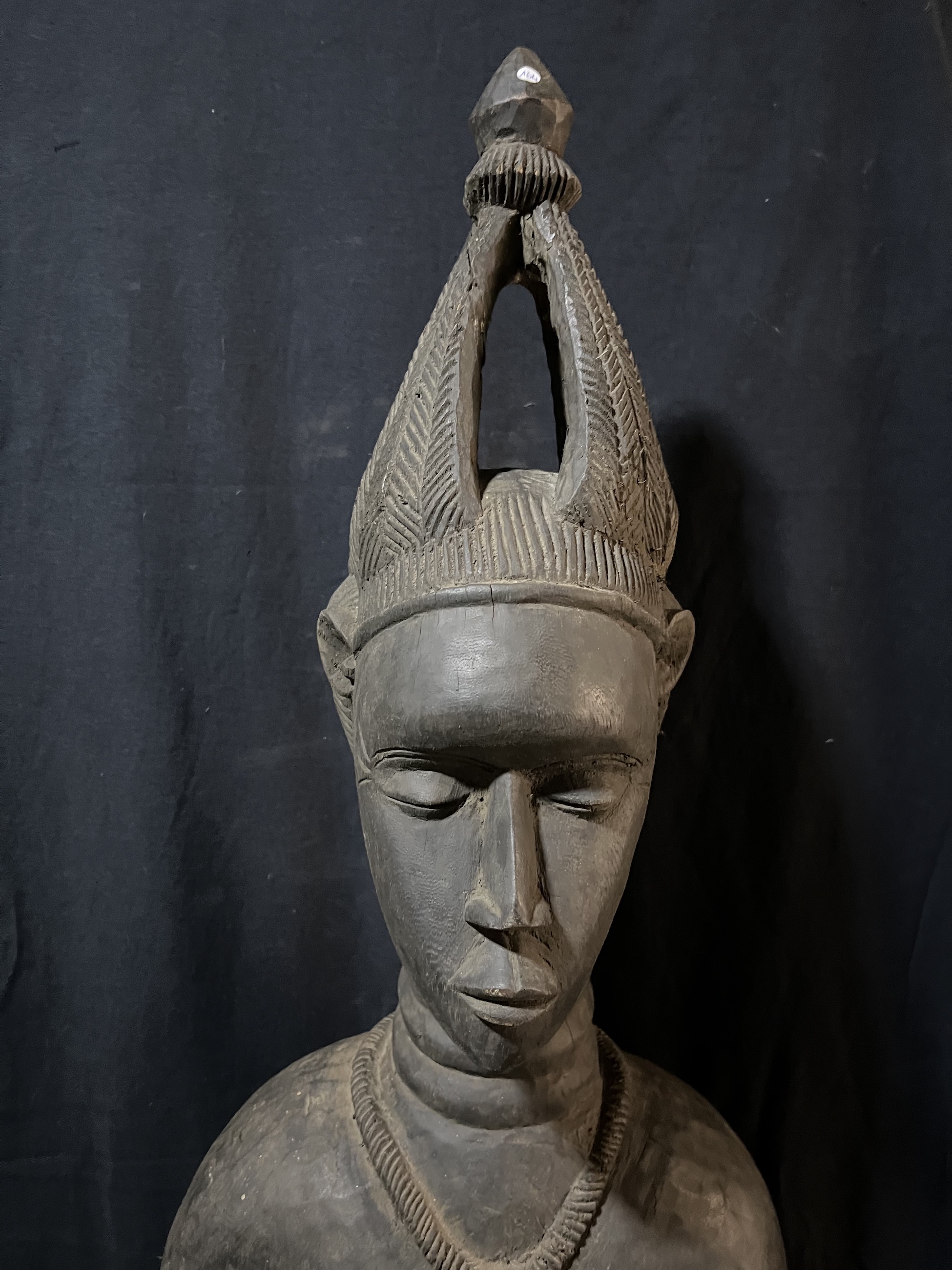 Photo 6 — Statue maternité Sowo wa — Mendé, Sierra Léone — Art tribal Africain