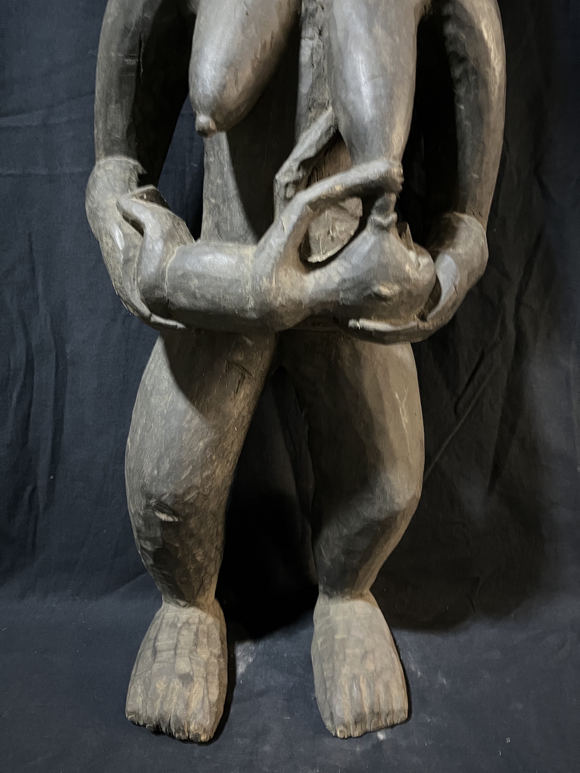 Photo 8 — Statue maternité Sowo wa — Mendé, Sierra Léone — Art tribal Africain