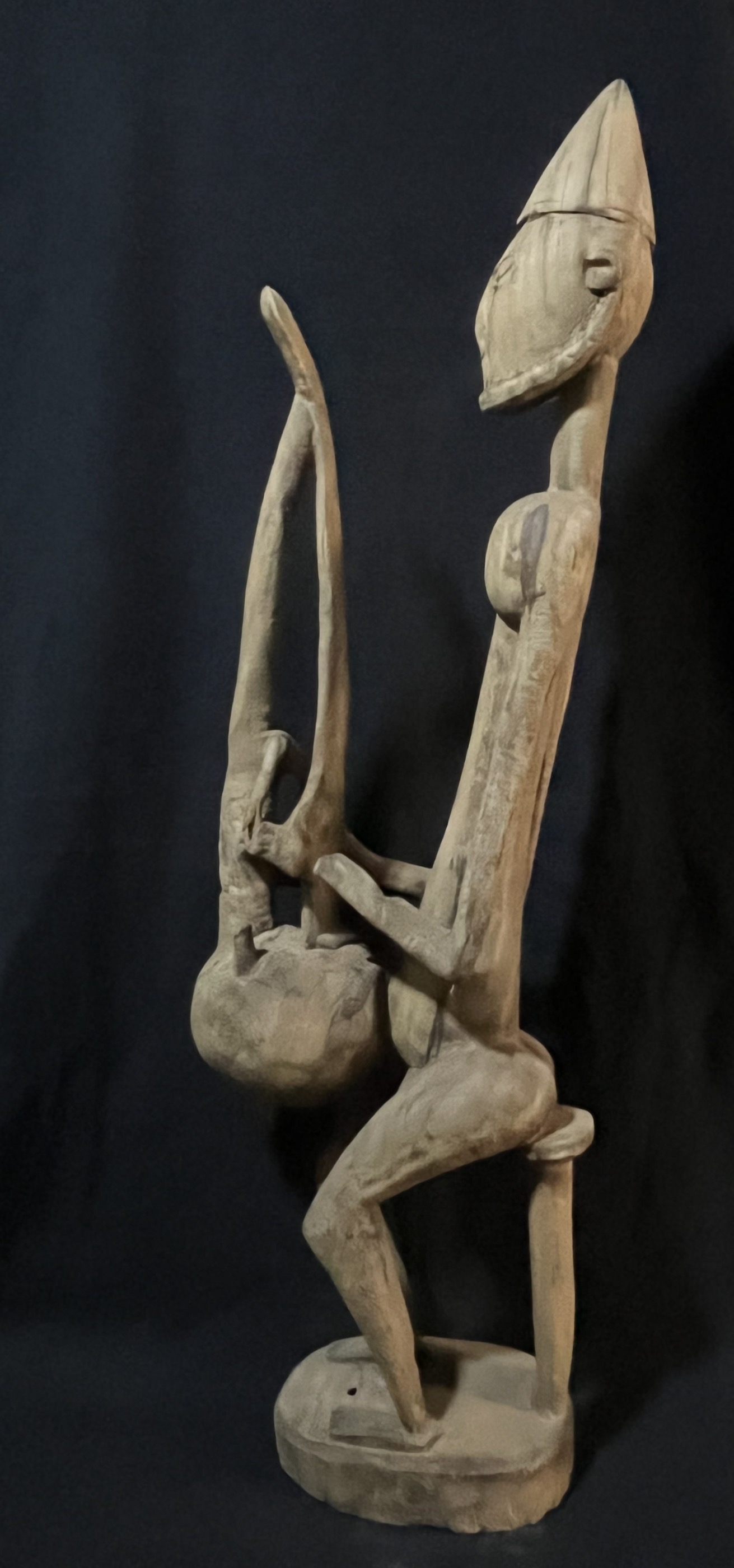 Photo 4 — Statue Dogon « Joueur de Kora » — Dogon, Mali — Art tribal Africain