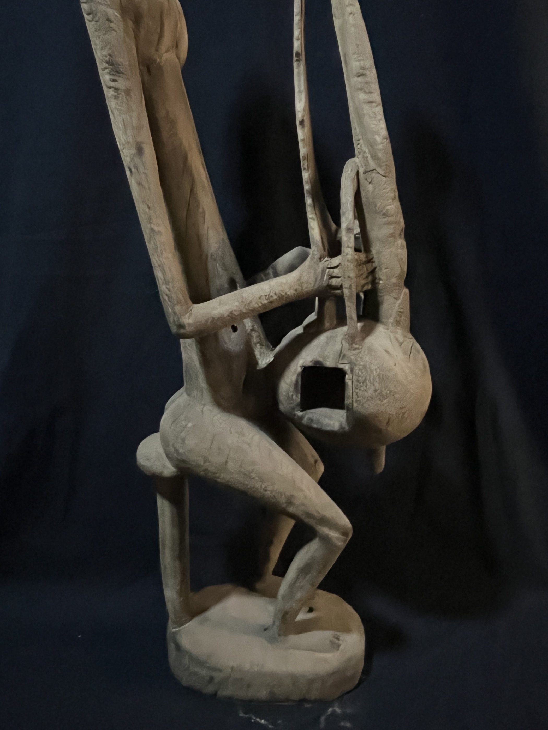 Photo 9 — Statue Dogon « Joueur de Kora » — Dogon, Mali — Art tribal Africain