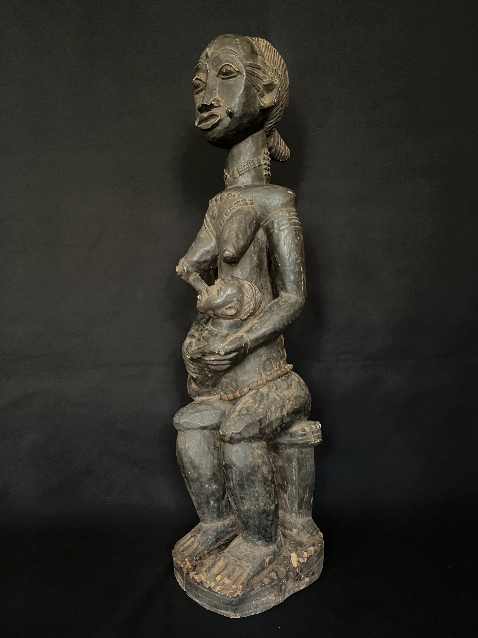 Photo 2 — Femme Baoulé maternité — Baoulé, Côte d’Ivoire — Art tribal Africain