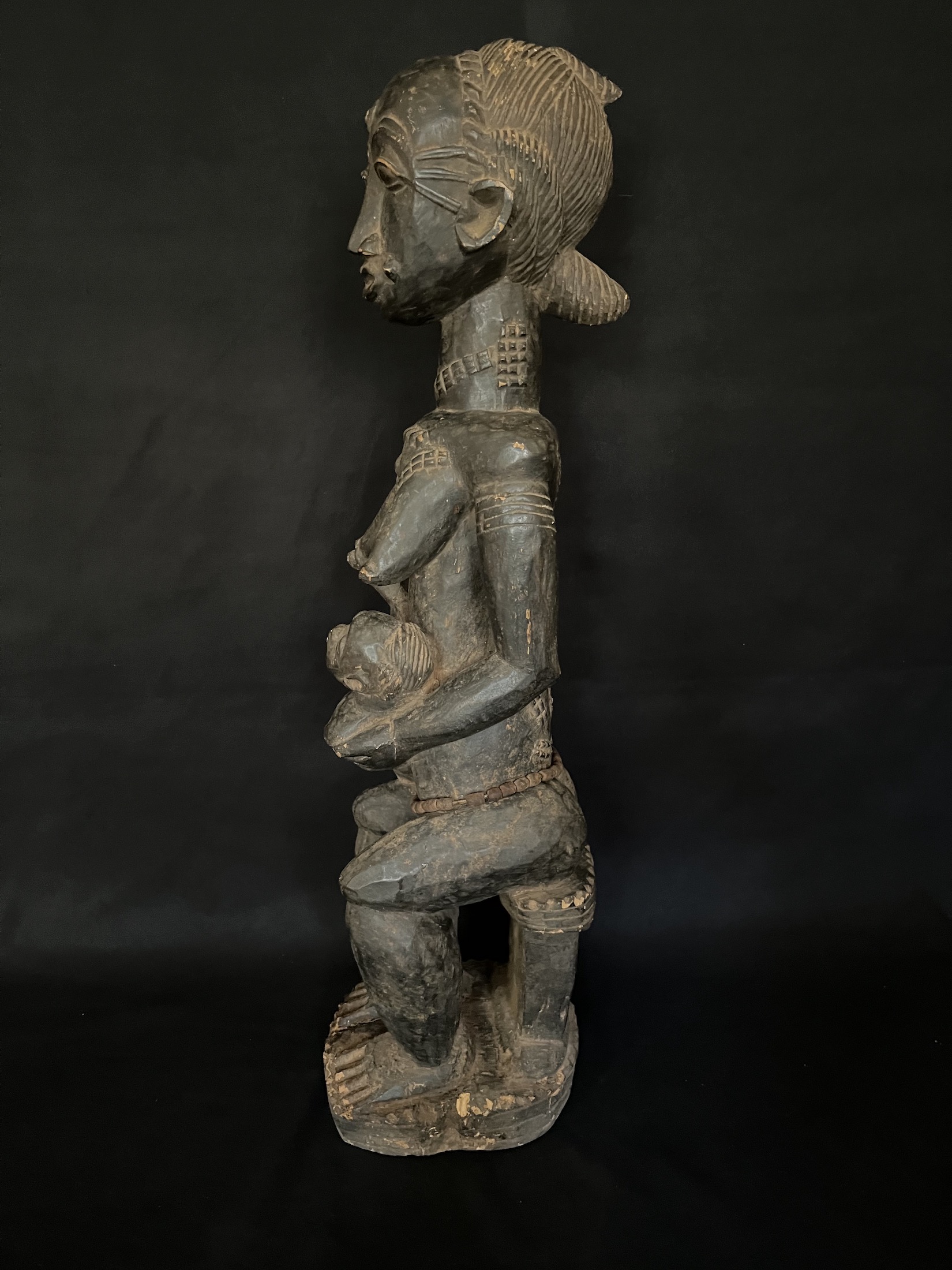 Photo 3 — Femme Baoulé maternité — Baoulé, Côte d’Ivoire — Art tribal Africain