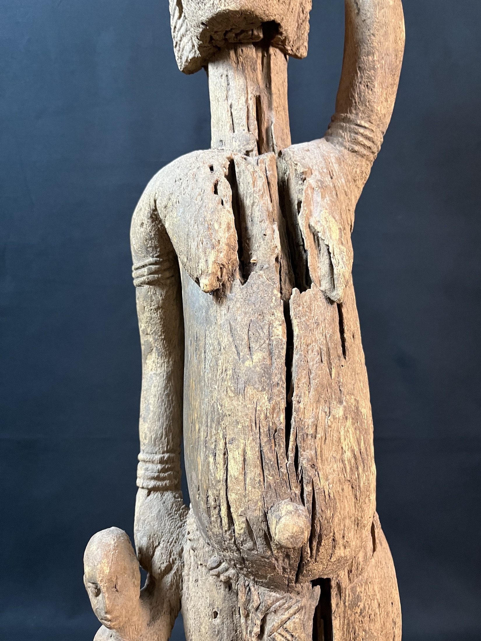 Photo 7 — Statue Bambara mère enfant — Bambara, Mali — Art tribal Africain