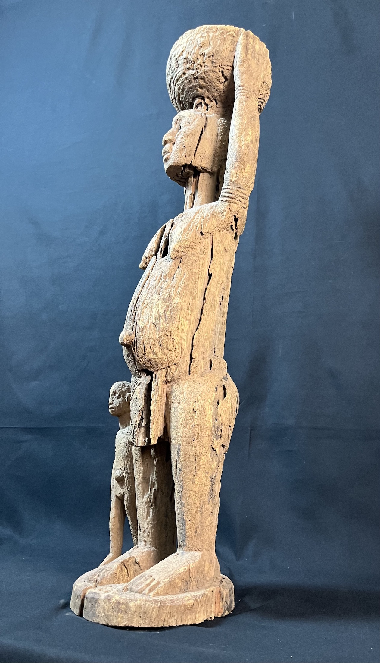 Photo 11 — Statue Bambara mère enfant — Bambara, Mali — Art tribal Africain