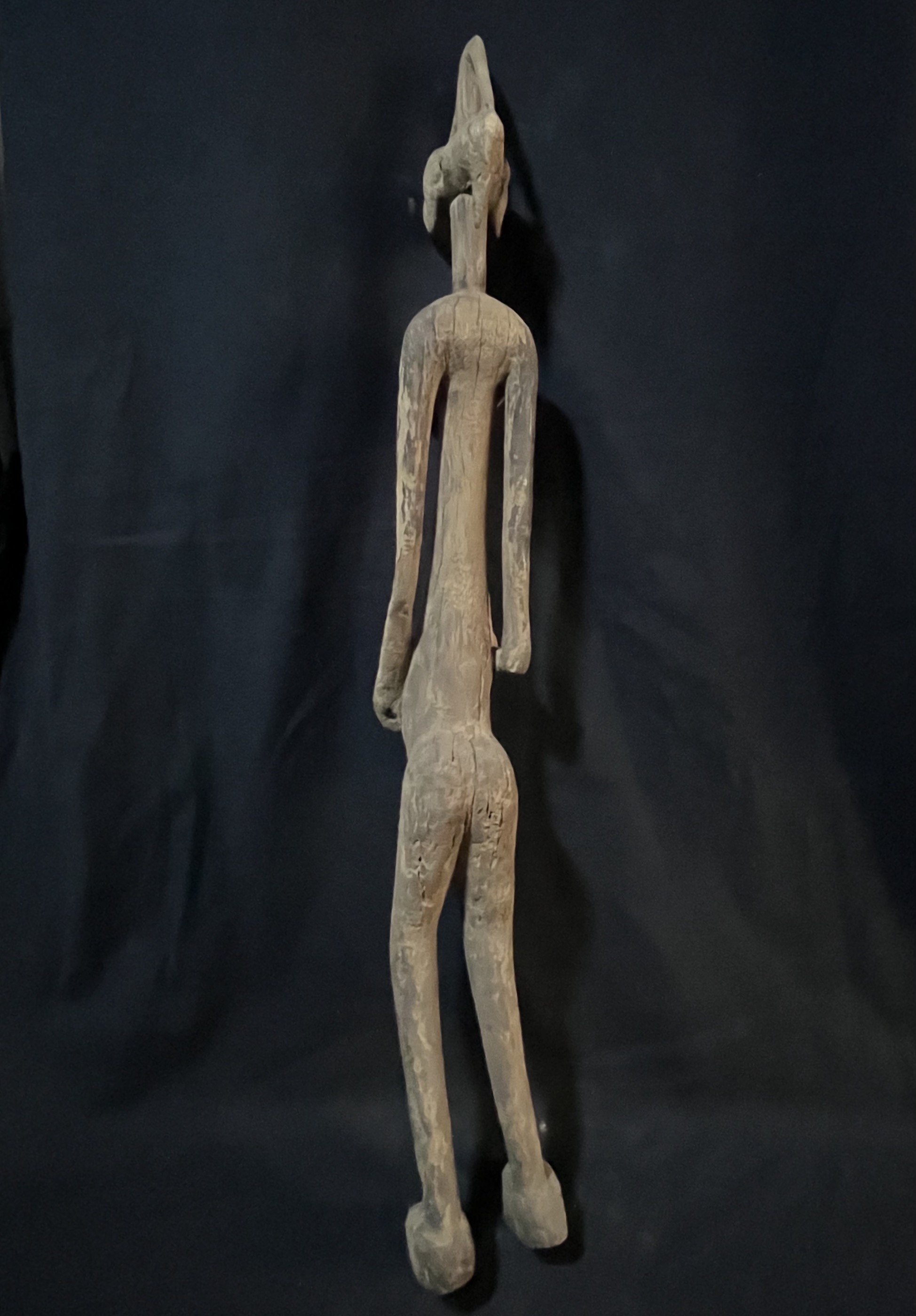 Photo 4 — Statue masculine rituelle  — Bambara, Mali — Art tribal Africain