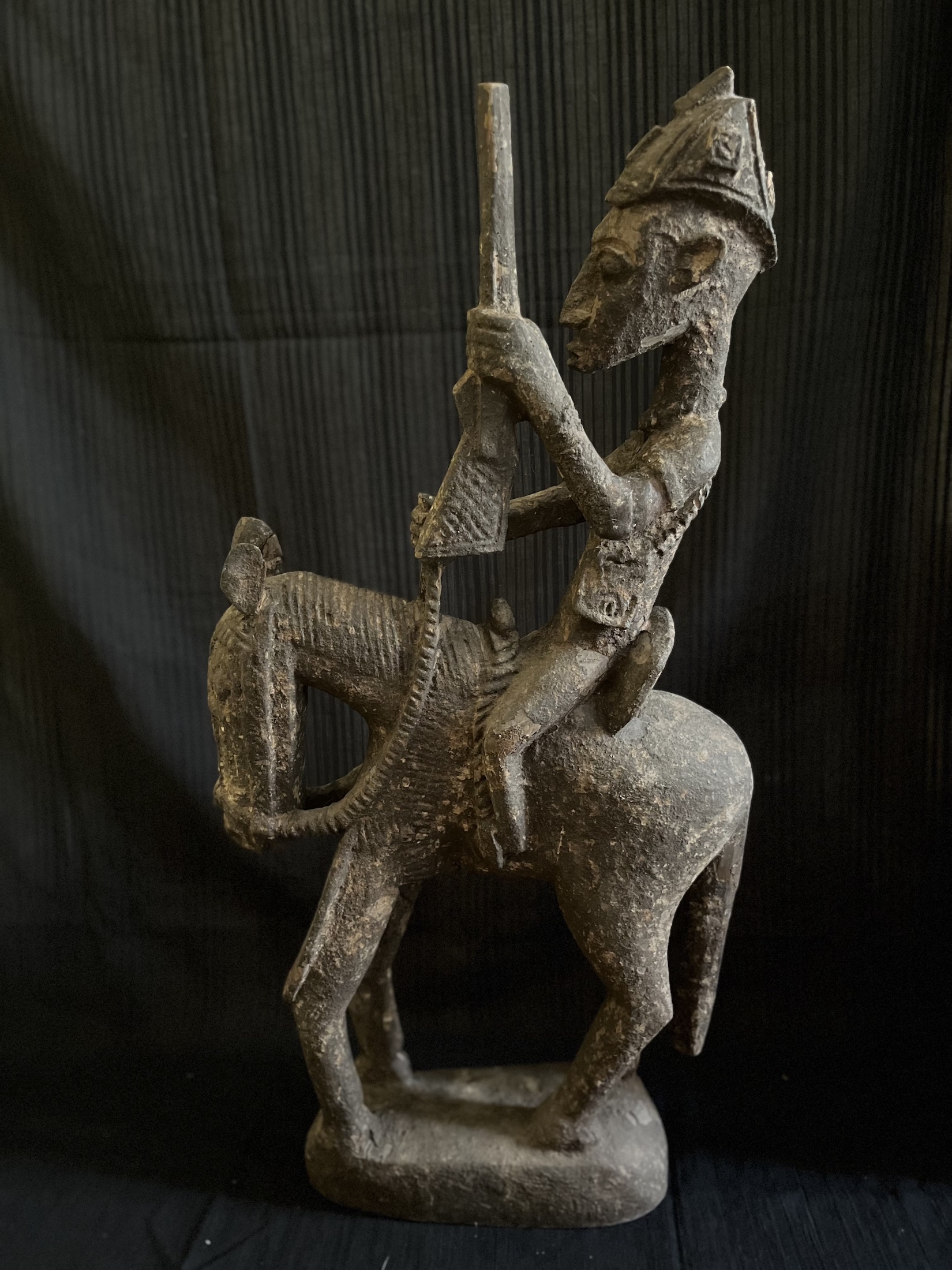 Statue de cavalier – Cavalier chasseur Bamana / Bambara) — Bamana, Mali — Art tribal Africain