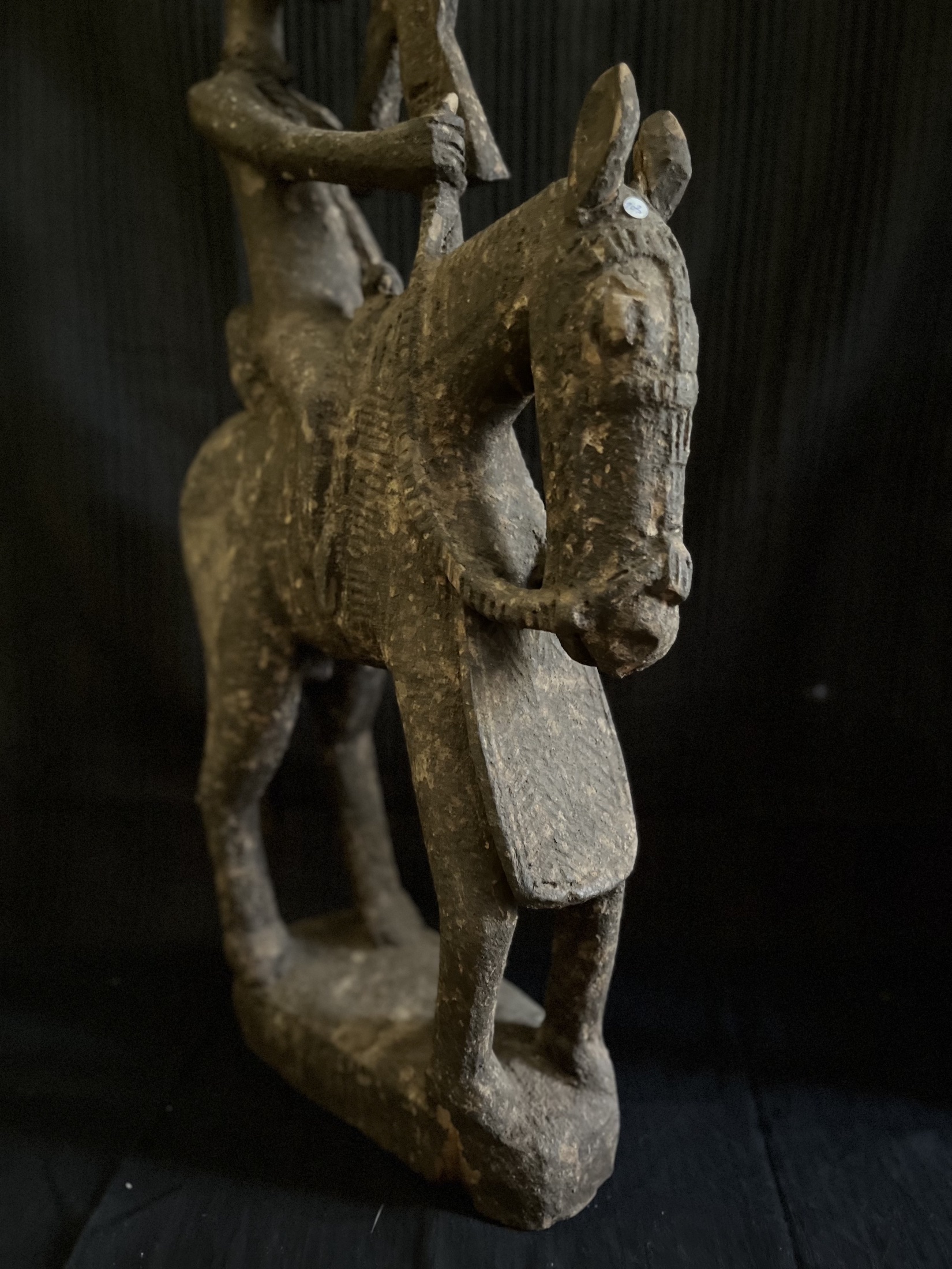 Photo 2 — Statue de cavalier – Cavalier chasseur Bamana / Bambara) — Bamana, Mali — Art tribal Africain