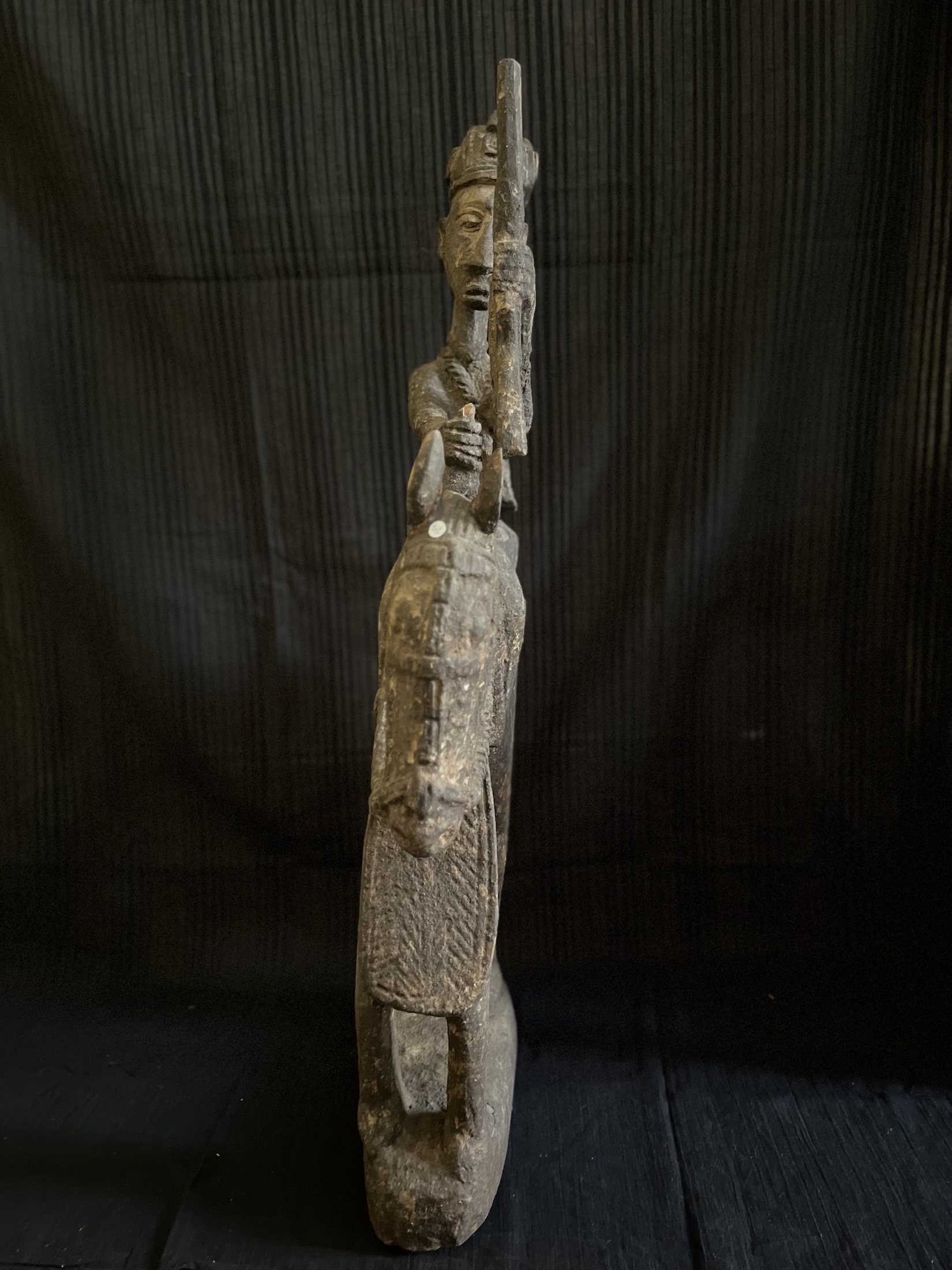 Photo 3 — Statue de cavalier – Cavalier chasseur Bamana / Bambara) — Bamana, Mali — Art tribal Africain