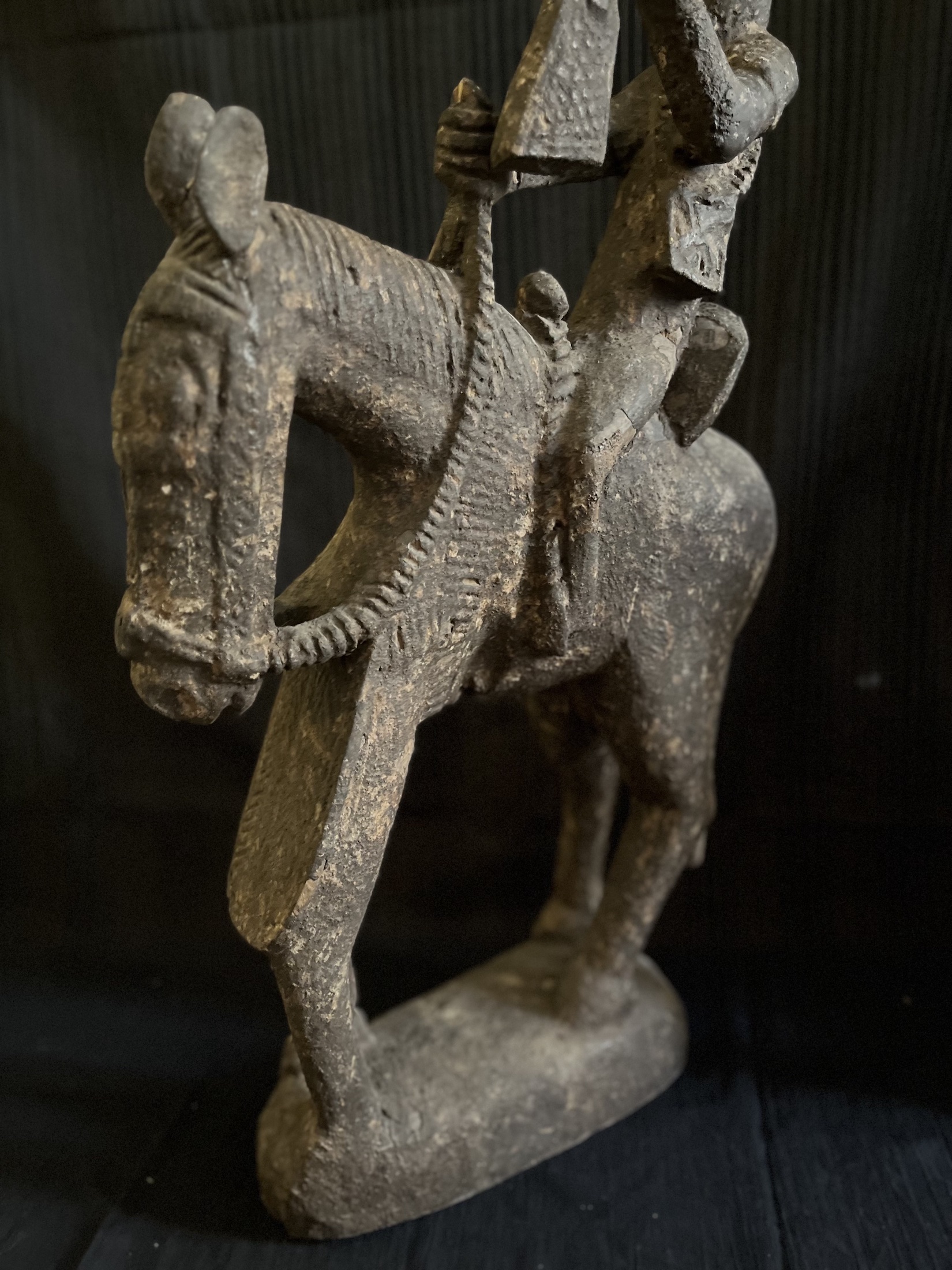 Photo 5 — Statue de cavalier – Cavalier chasseur Bamana / Bambara) — Bamana, Mali — Art tribal Africain