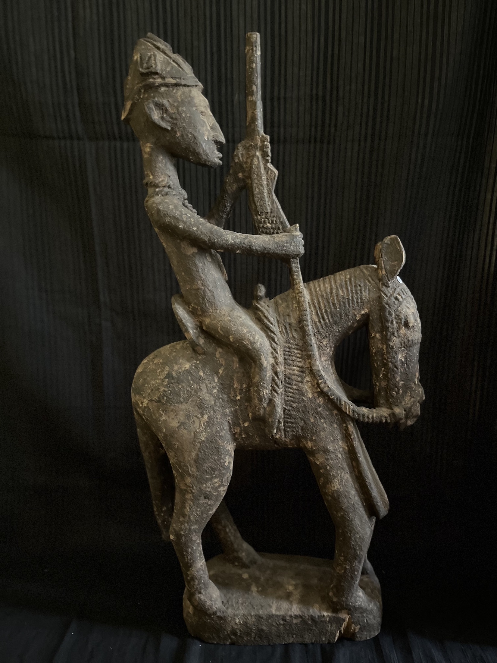 Photo 9 — Statue de cavalier – Cavalier chasseur Bamana / Bambara) — Bamana, Mali — Art tribal Africain
