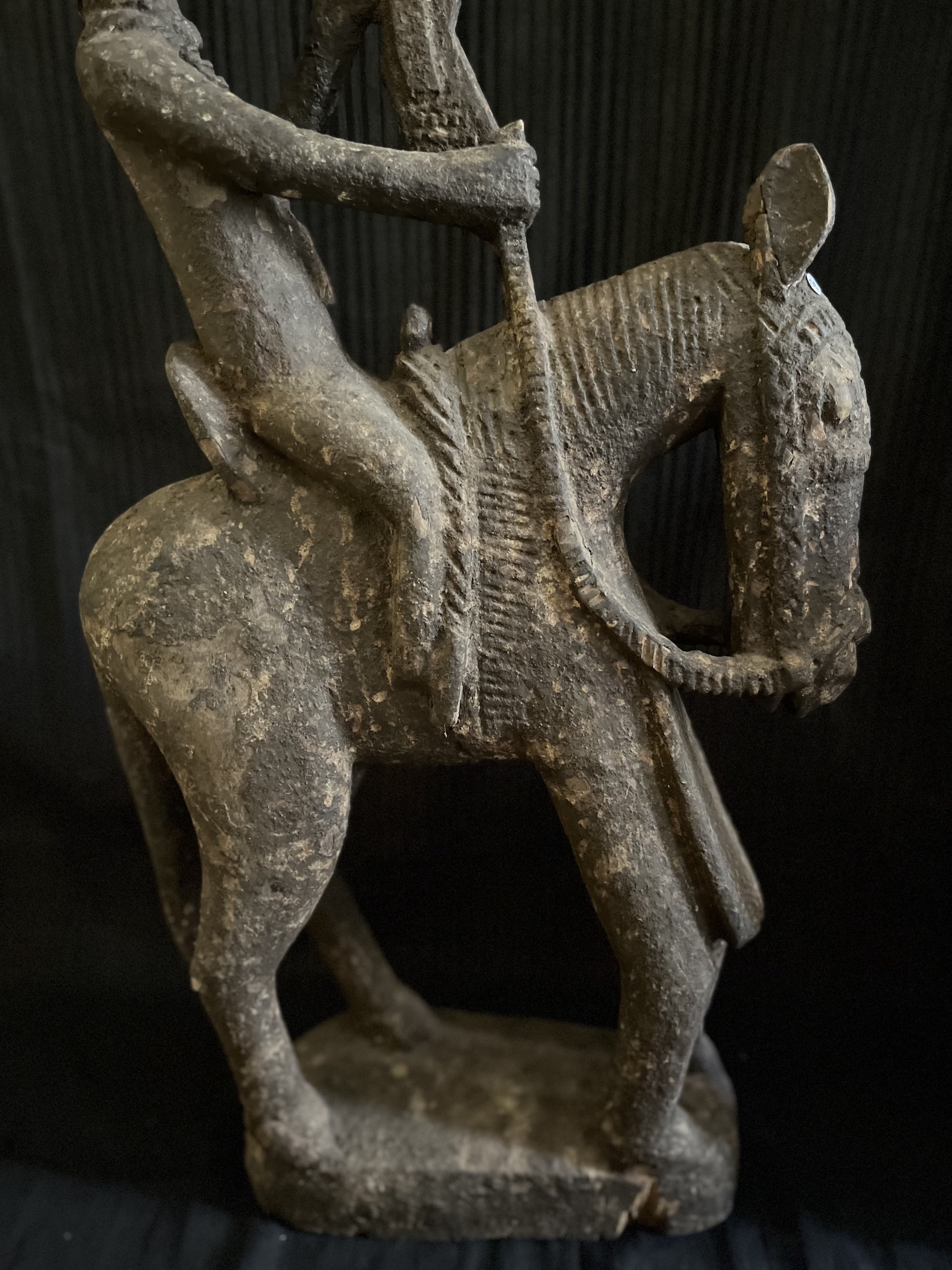 Photo 11 — Statue de cavalier – Cavalier chasseur Bamana / Bambara) — Bamana, Mali — Art tribal Africain