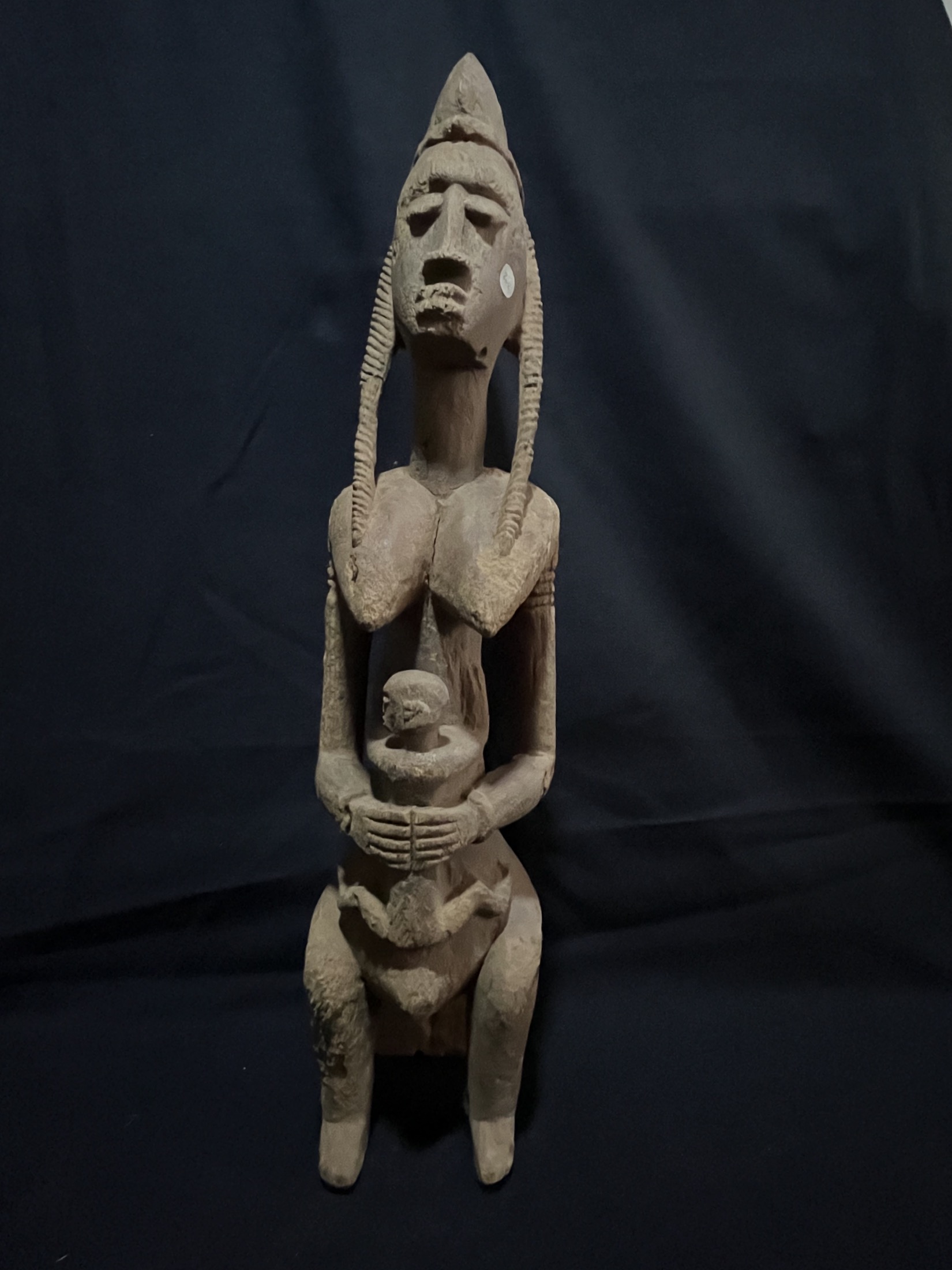 Statue Maternité Sacrée — Bambara, Guinée — Art tribal Africain