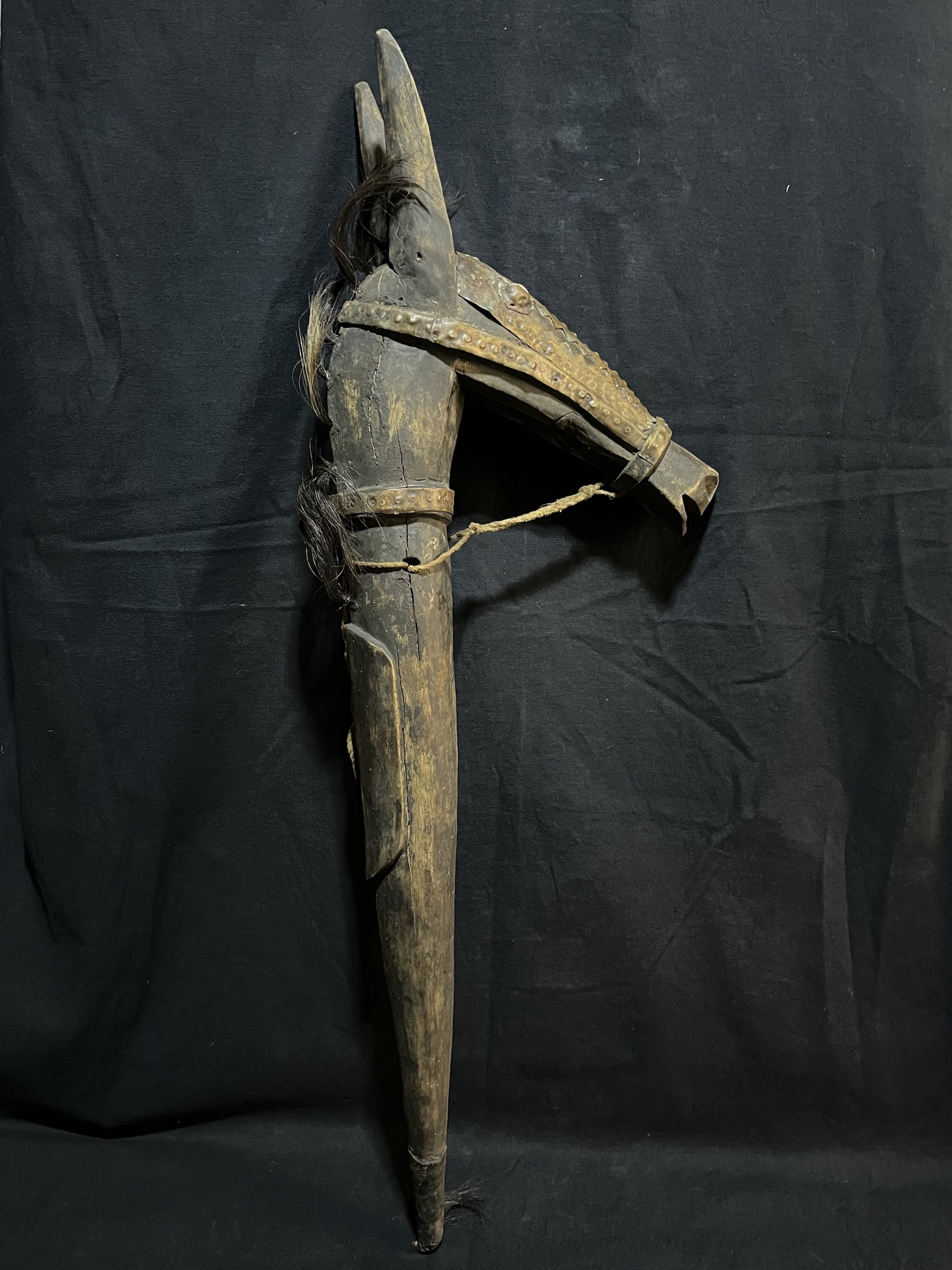 Canne à tête de cheval « Koré Duga » — Bambara, Mali — Art tribal Africain