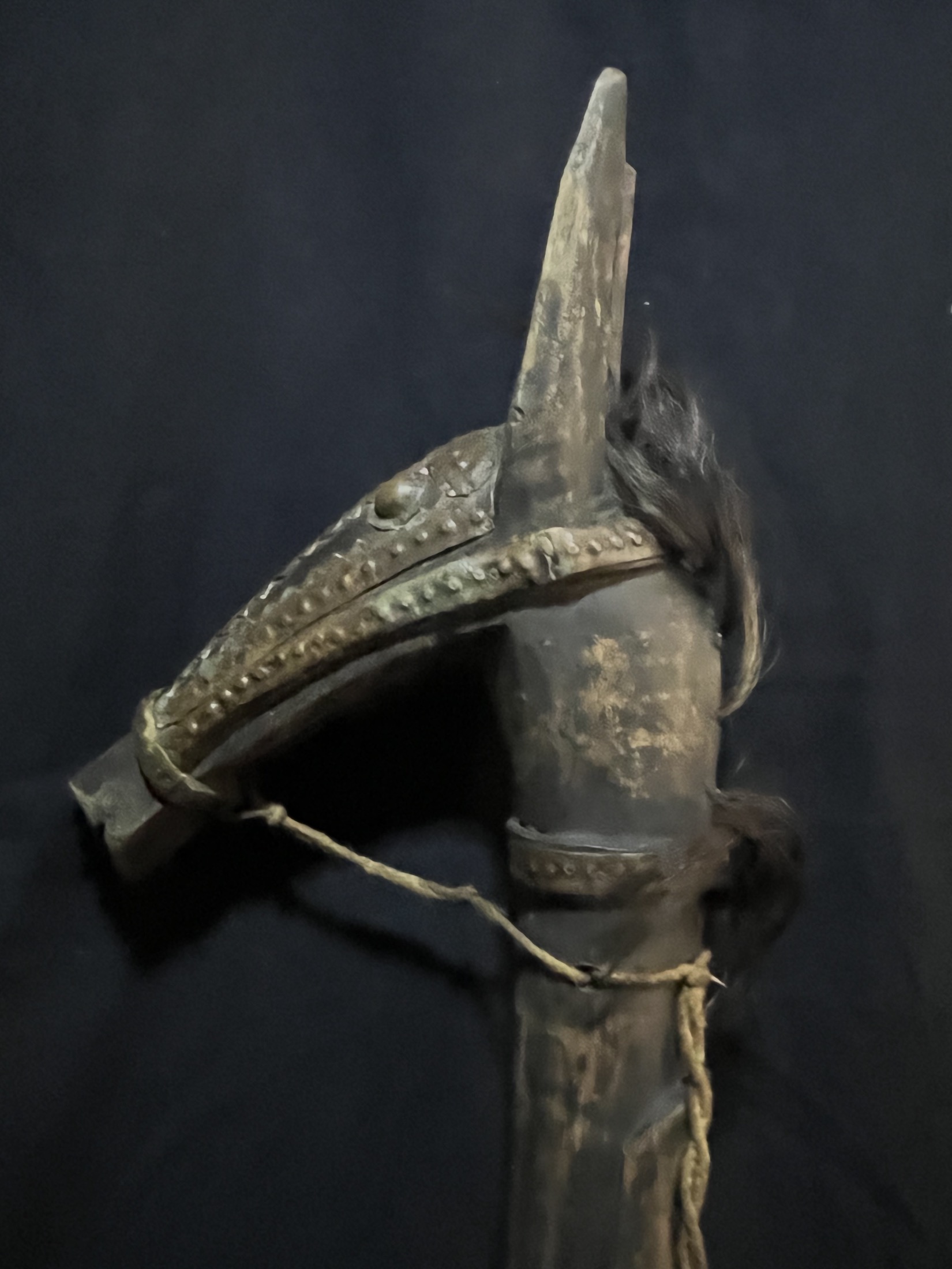 Photo 3 — Canne à tête de cheval « Koré Duga » — Bambara, Mali — Art tribal Africain