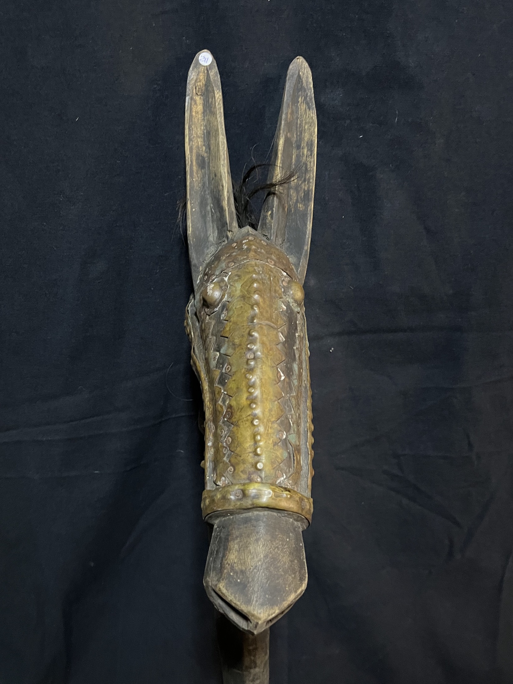 Photo 5 — Canne à tête de cheval « Koré Duga » — Bambara, Mali — Art tribal Africain