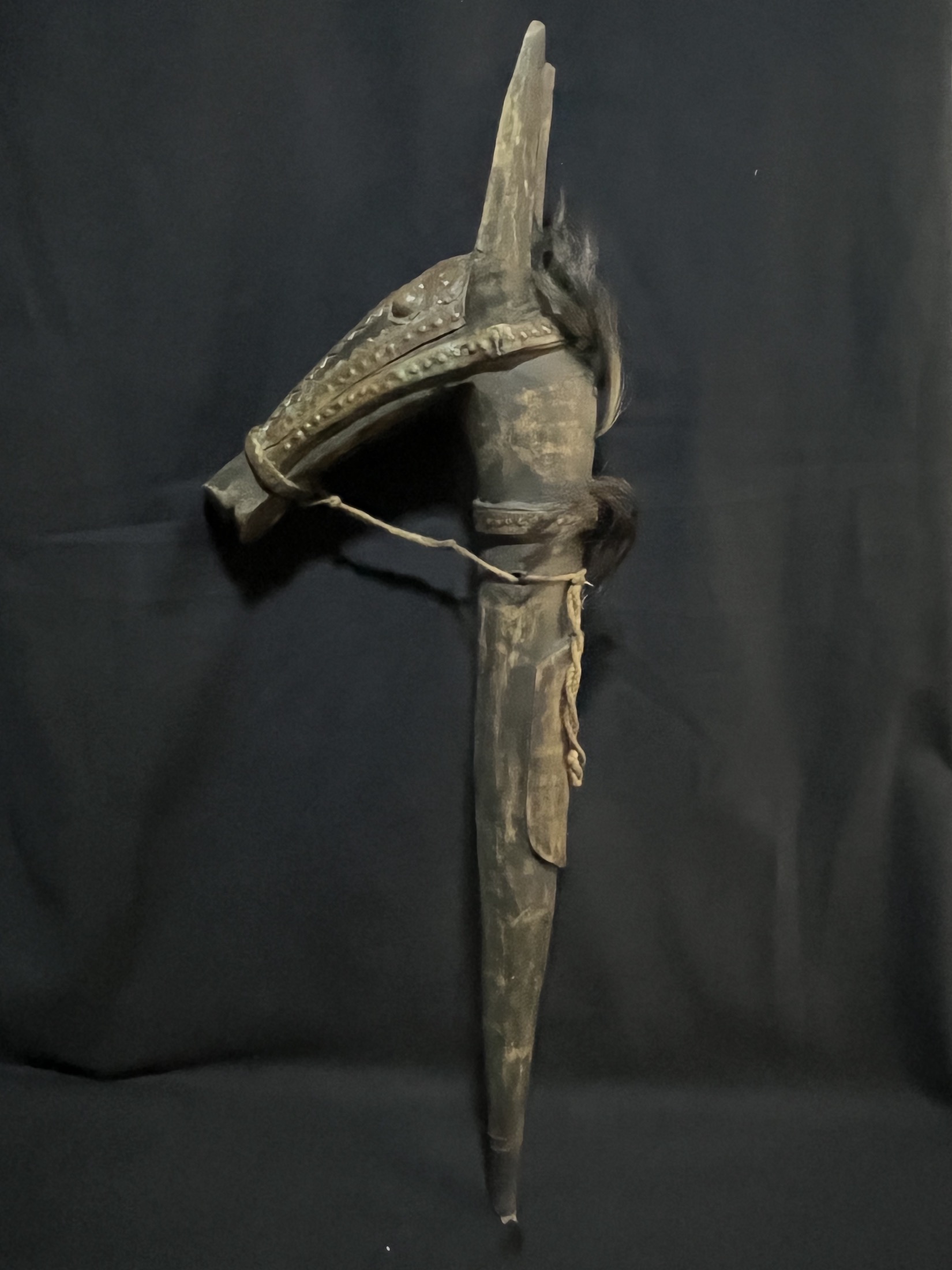 Photo 7 — Canne à tête de cheval « Koré Duga » — Bambara, Mali — Art tribal Africain