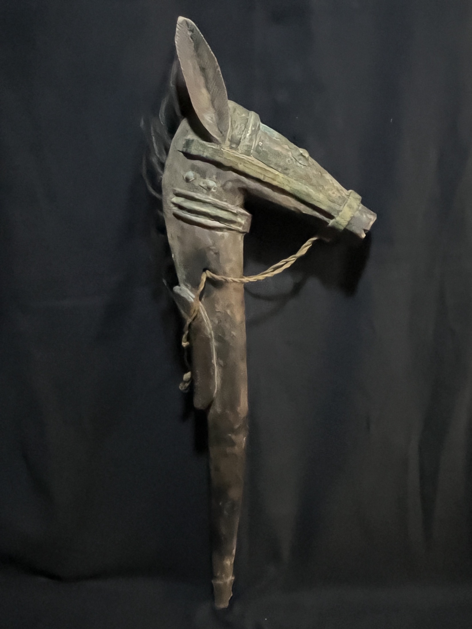 Canne zoomorphe Kore Duga Bamana — Bambara, Mali — Art tribal Africain