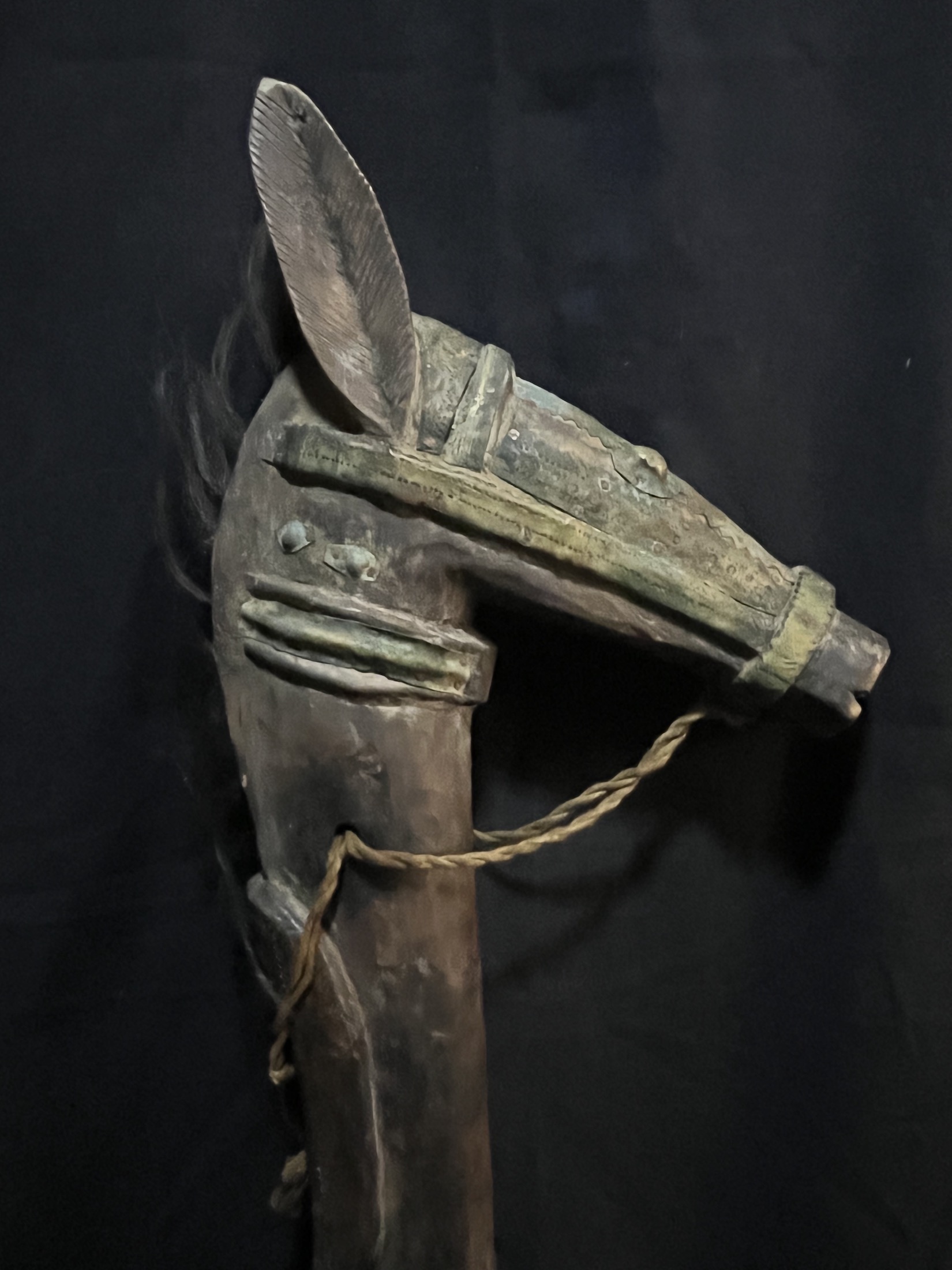 Photo 3 — Canne zoomorphe Kore Duga Bamana — Bambara, Mali — Art tribal Africain