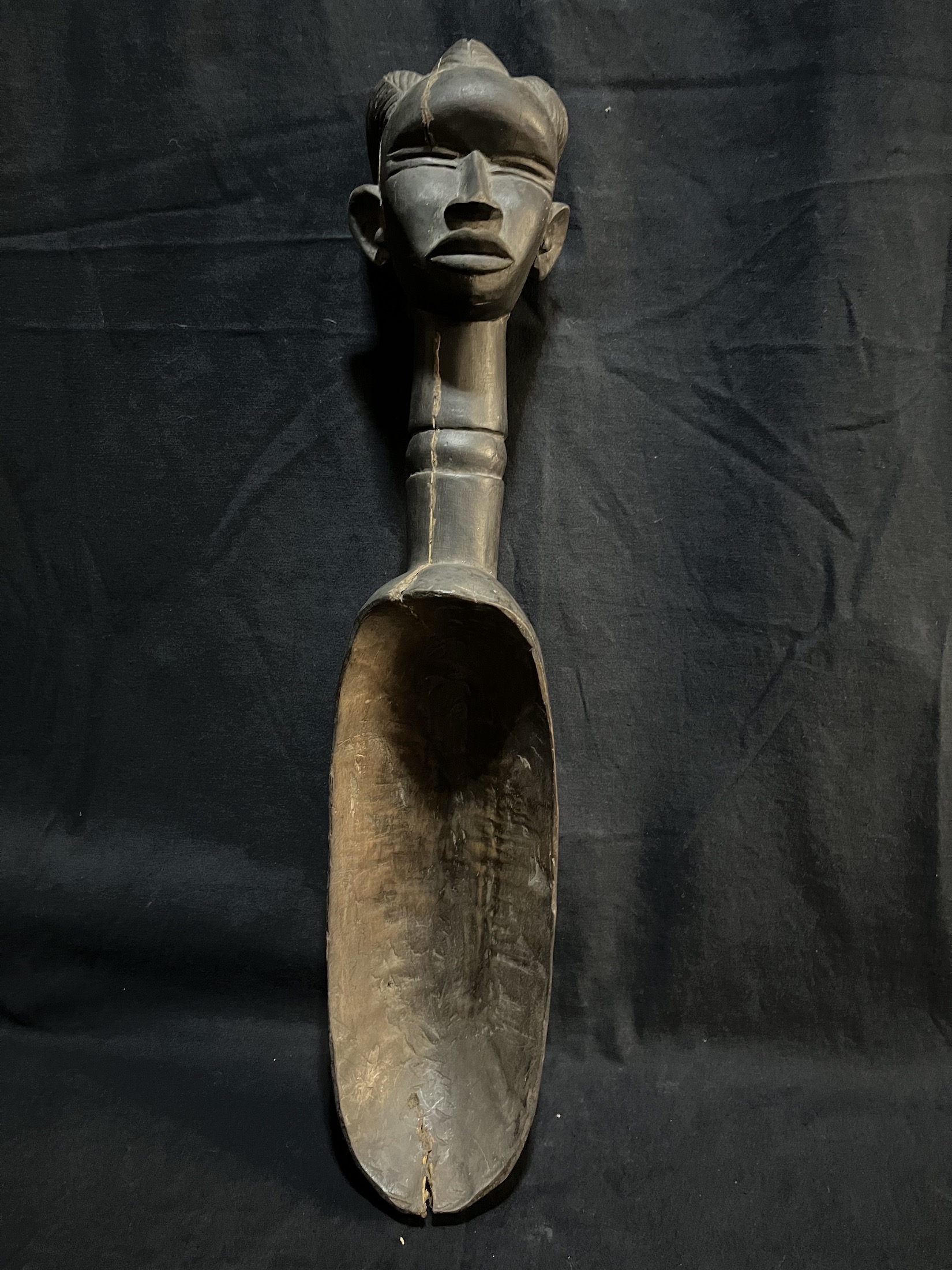 Cuillère cérémonielle anthropomorphe — Dan, Côte d’Ivoire — Art tribal Africain