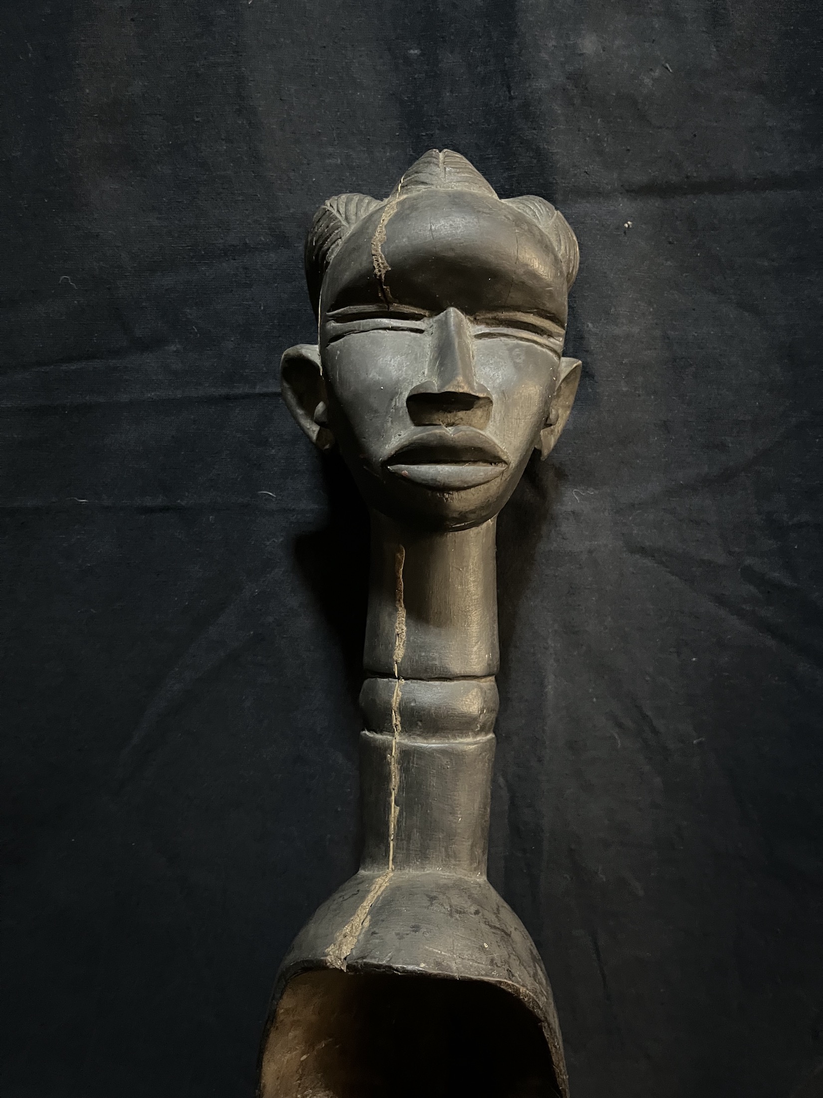 Photo 4 — Cuillère cérémonielle anthropomorphe — Dan, Côte d’Ivoire — Art tribal Africain