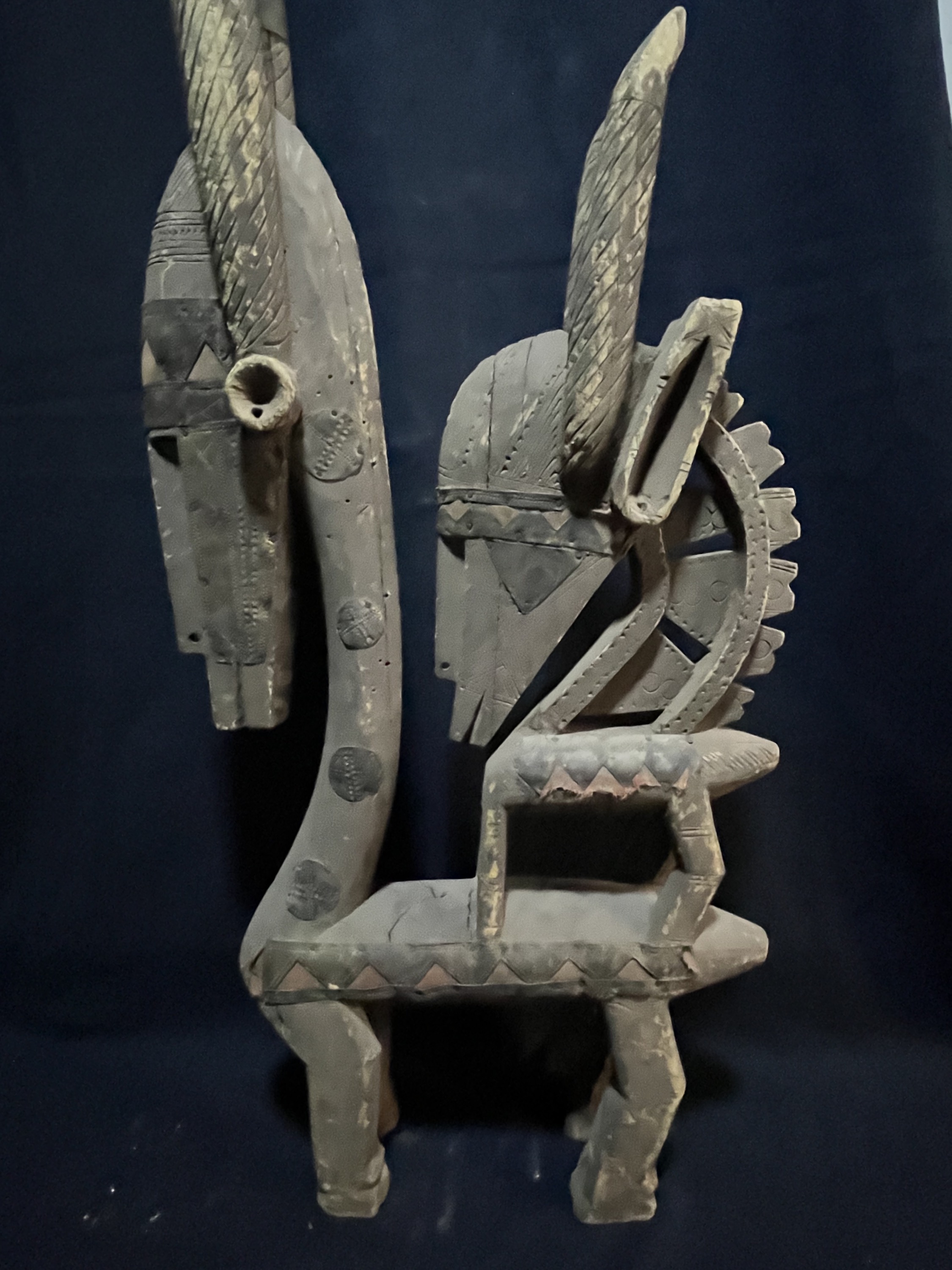 Photo 4 — Masque zoomorphe Ciwara — Bambara/Bamana, Mali — Art tribal Africain
