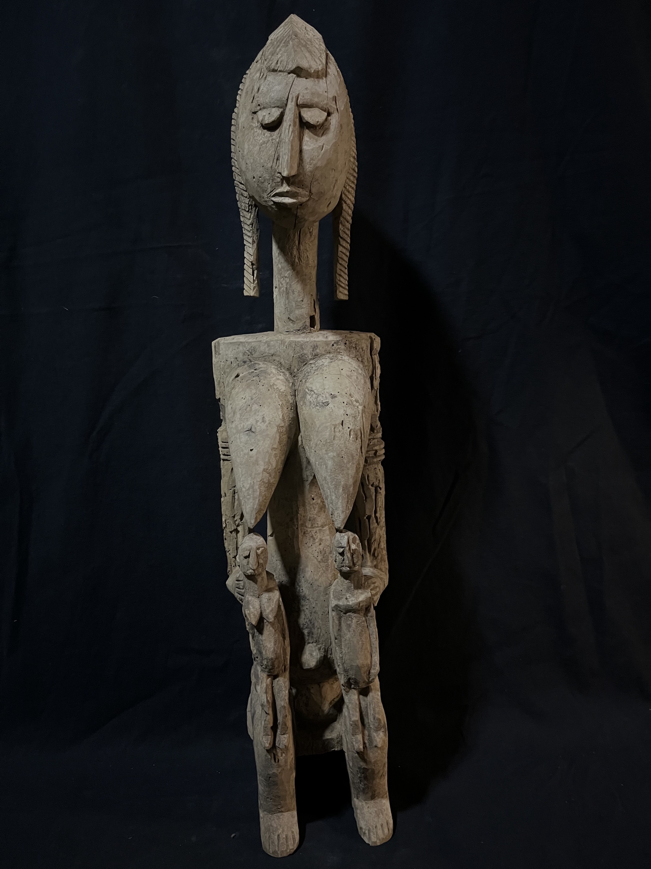 Statue de maternité aux jumeaux — Dogon, Mali — Art tribal Africain