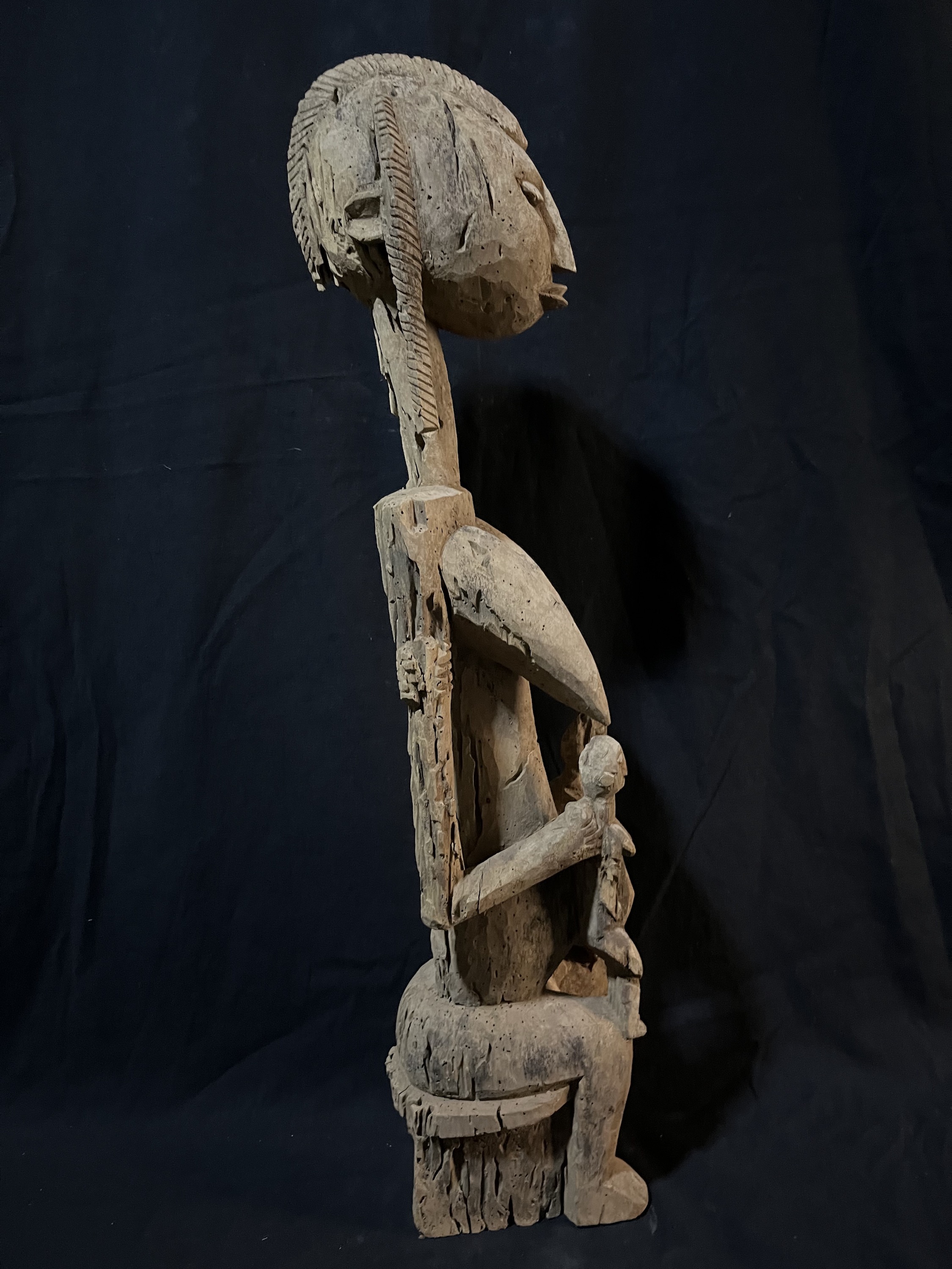 Photo 3 — Statue de maternité aux jumeaux — Dogon, Mali — Art tribal Africain