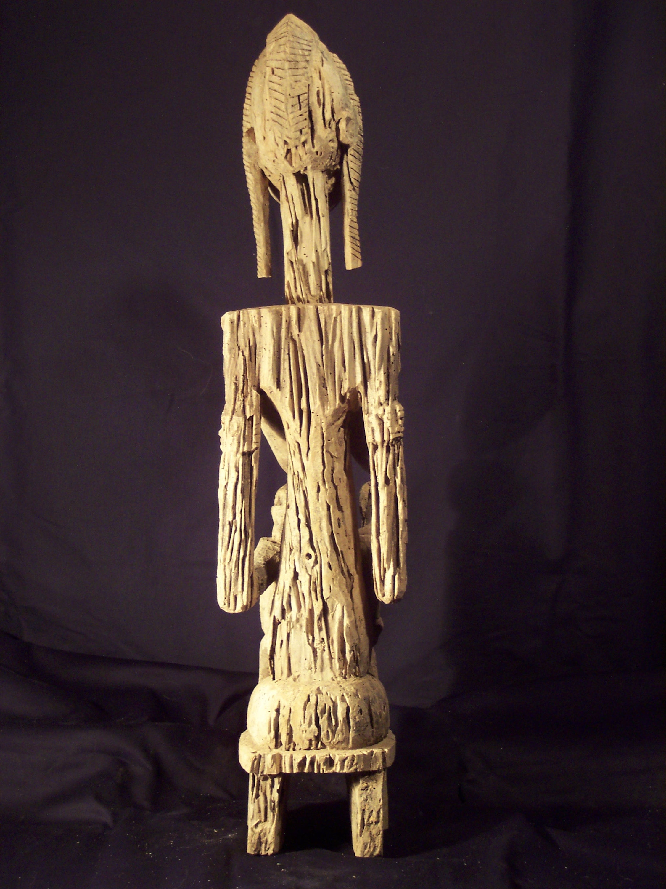Photo 4 — Statue de maternité aux jumeaux — Dogon, Mali — Art tribal Africain
