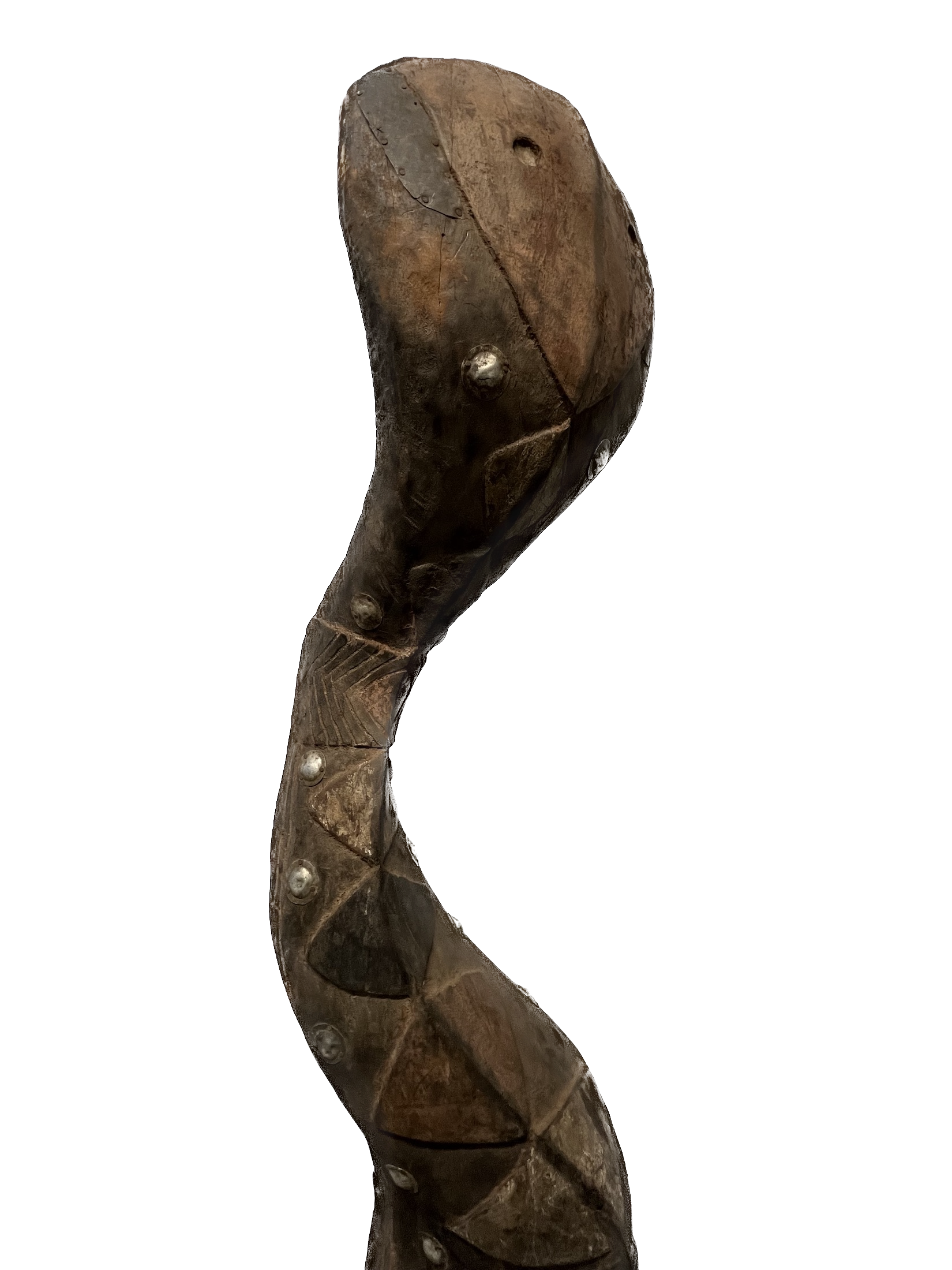 Photo 4 — Masque Serpent Bansonyi – Sculpture monumentale verticale  — Baga, Mali — Art tribal Africain