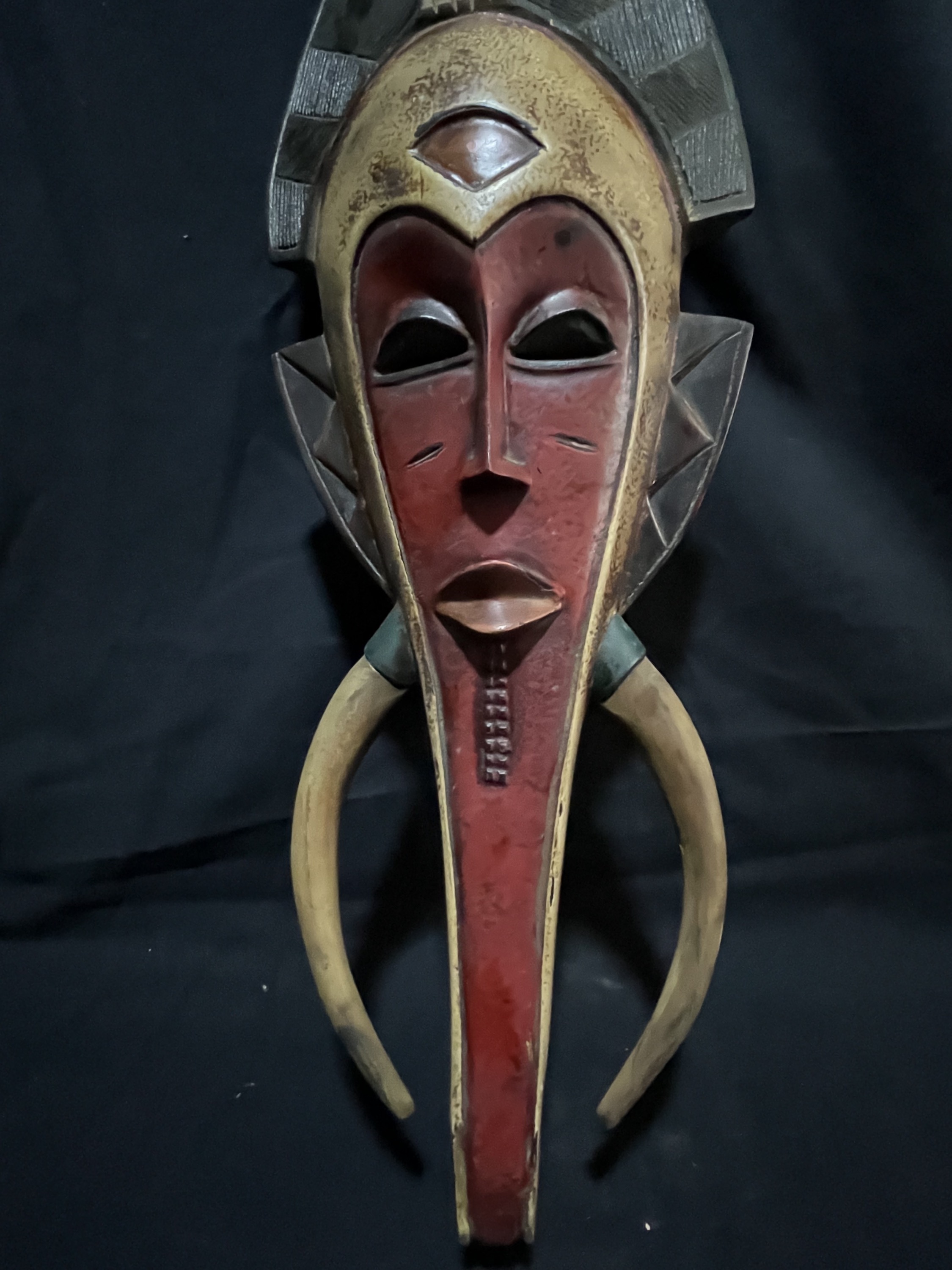 Photo 3 — Masque Yahouré — Yahouré, Côte d’Ivoire — Art tribal Africain