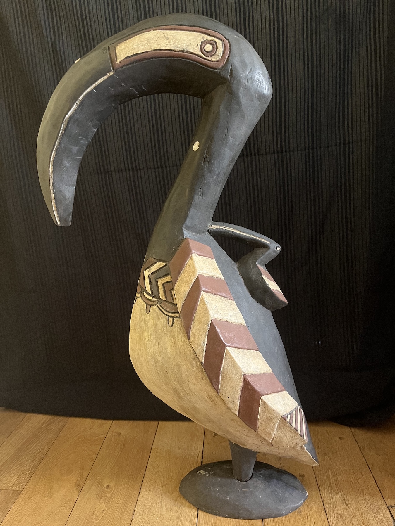 Photo 2 — Statue oiseau Kalao — Baga, Guinée — Art tribal Africain