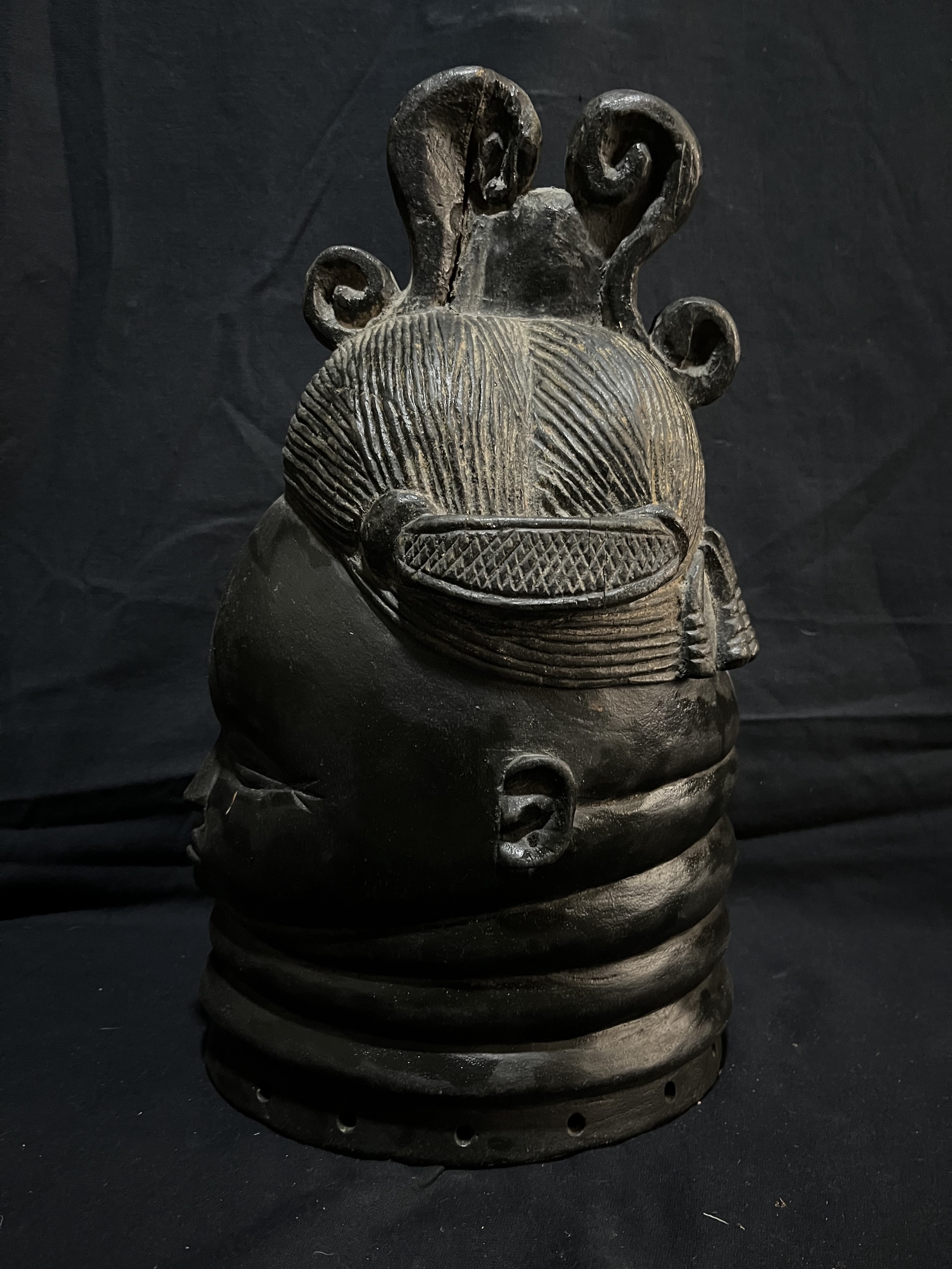 Masque Sowo, société Sande — Mendé, Sierra Léone — Art tribal Africain