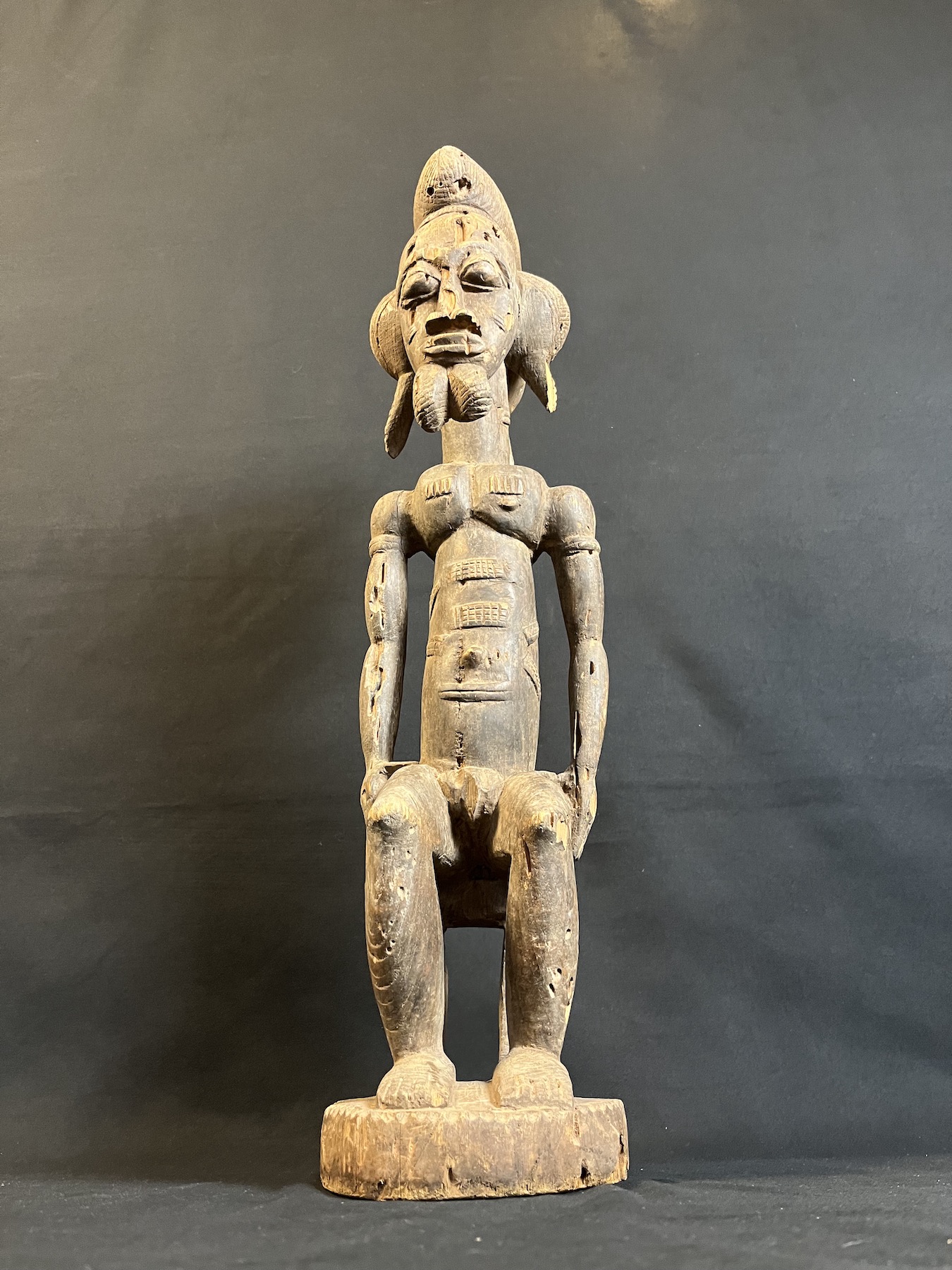 Homme assis — Baoulé, Côte d’Ivoire — Art tribal Africain